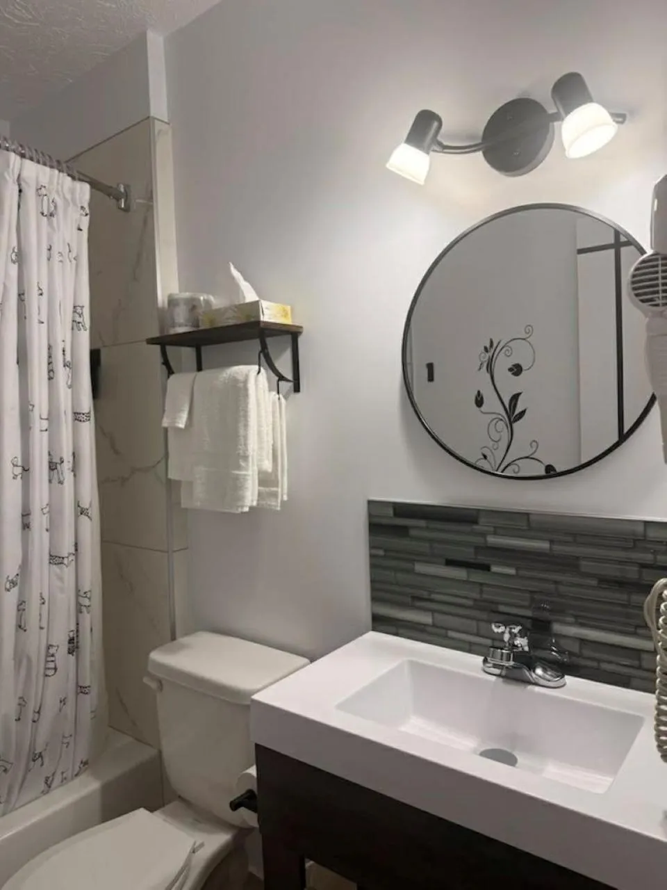 Shower in Auberge MicKy Inc