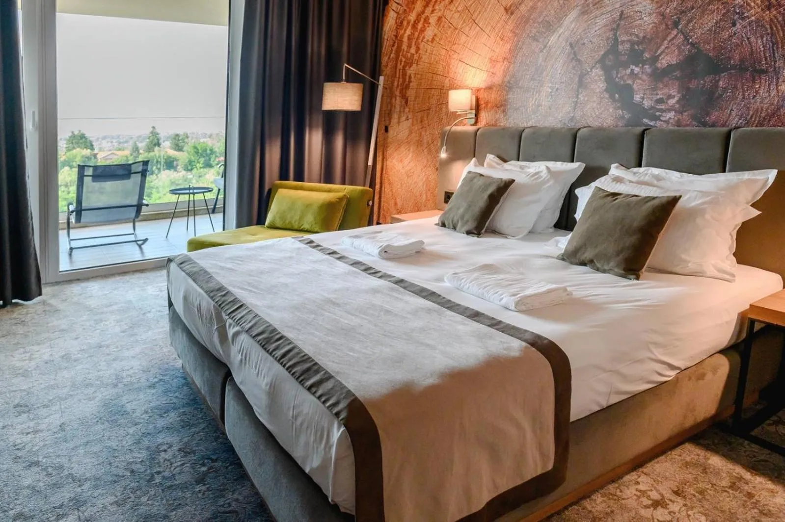 Bed in The Five Elements Hotel and SPA