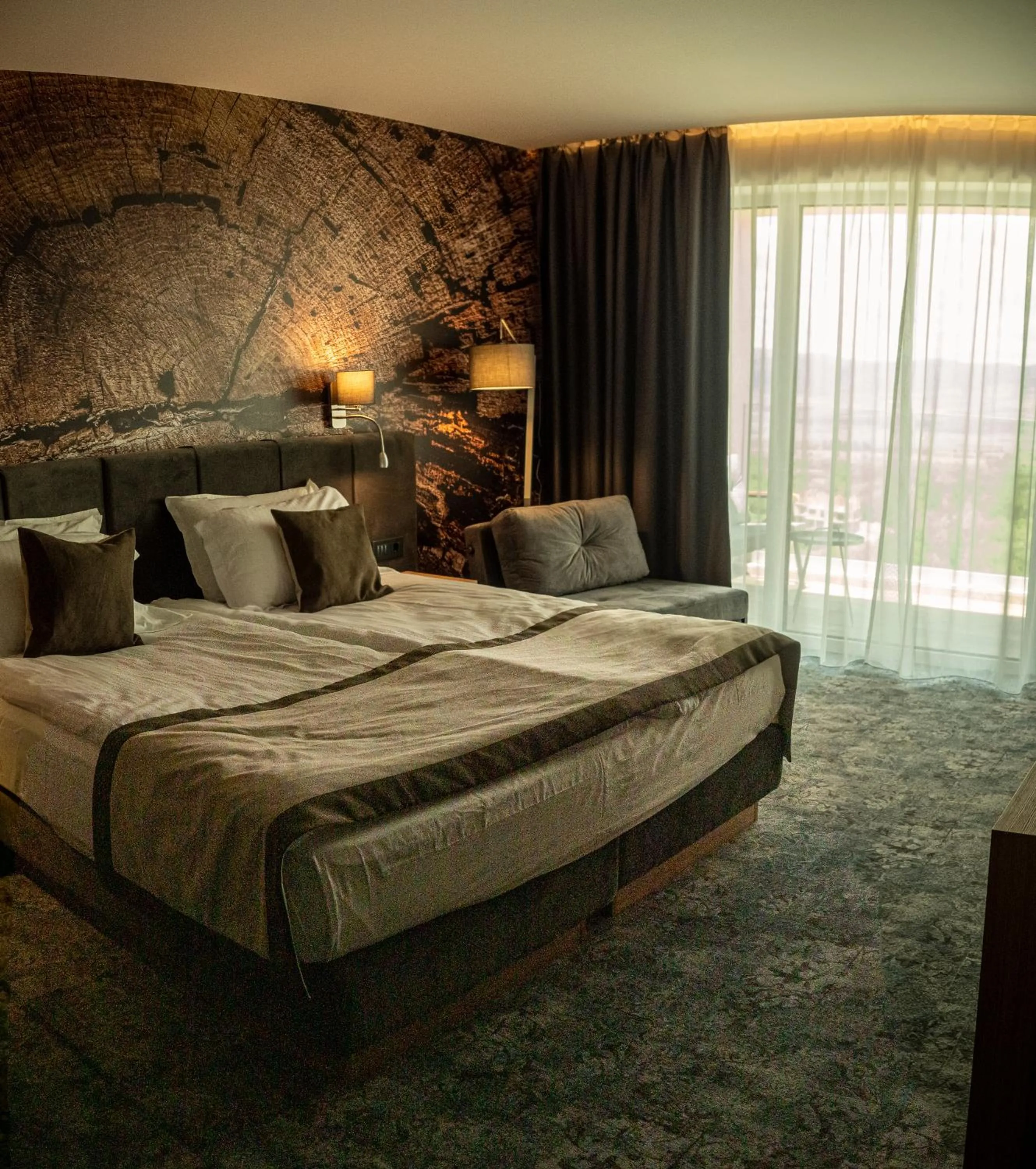 Bed in The Five Elements Hotel and SPA