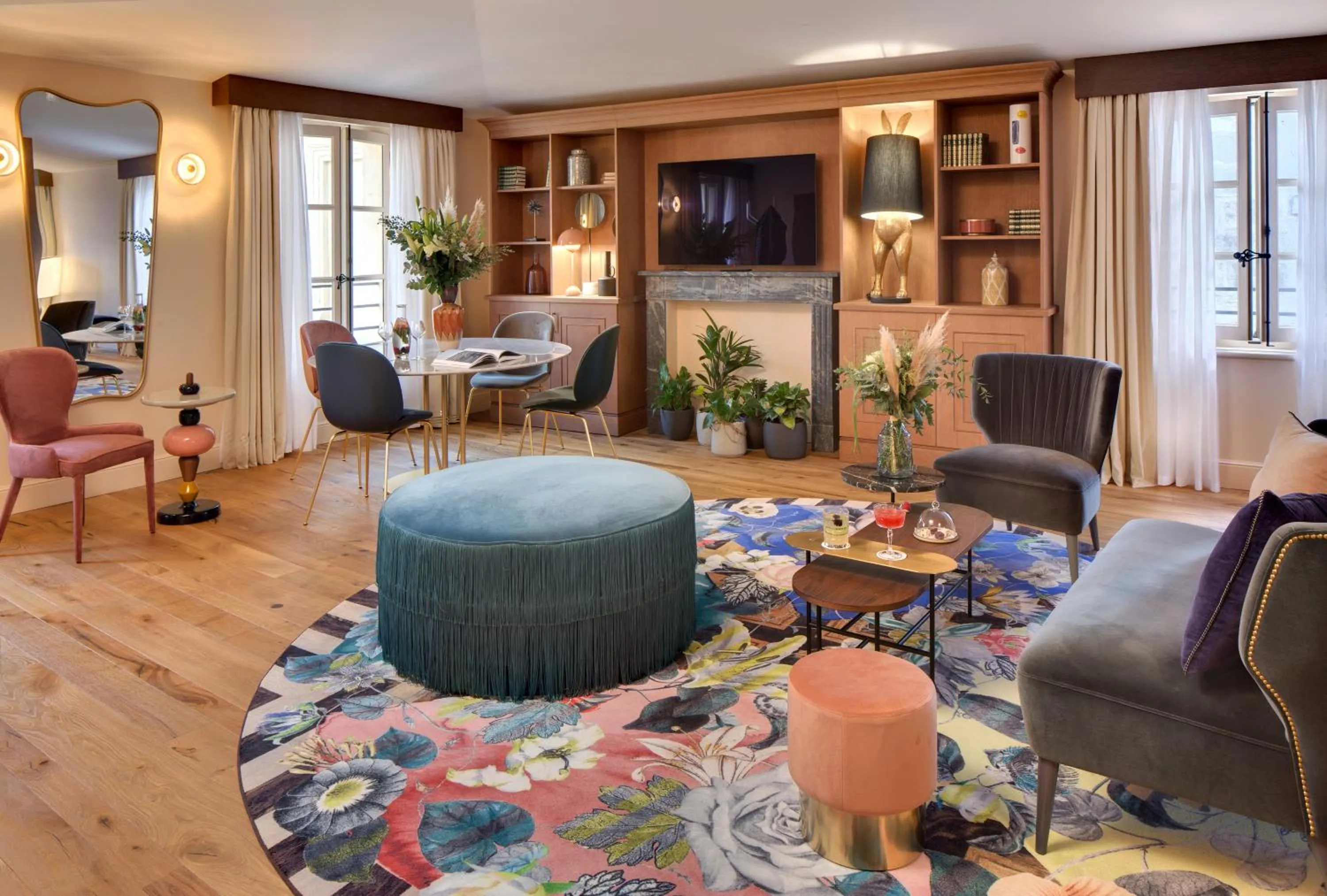 Living room in Hôtel Richer De Belleval - Relais & Châteaux
