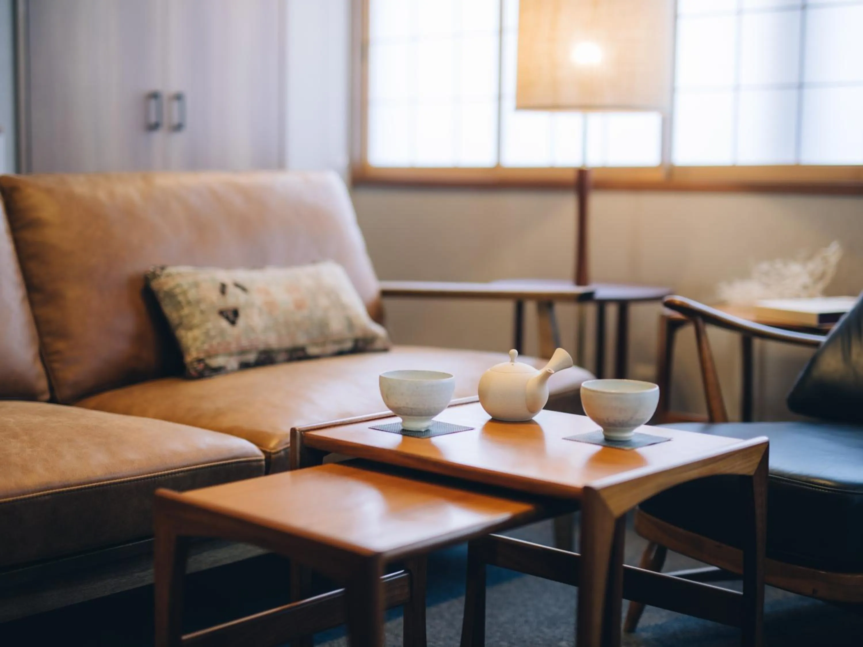Living room in MIMARU SUITES Kyoto Shijo