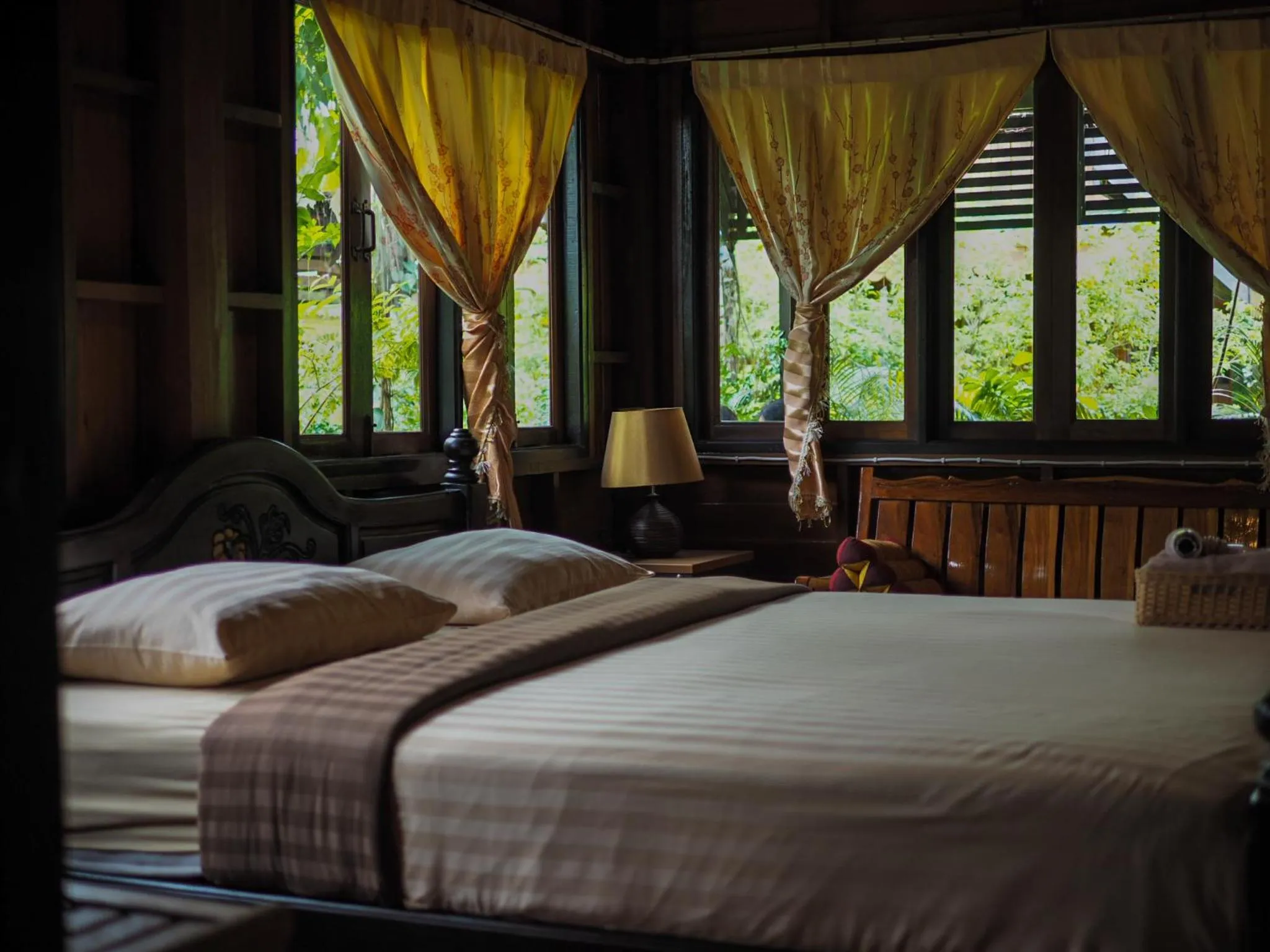 Bed in Baan Kong Homestay