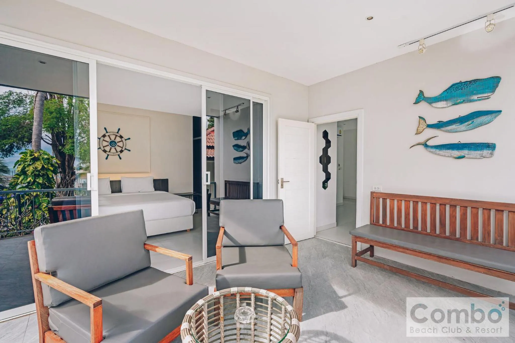 Balcony/Terrace in Combo Beach Hotel Samui