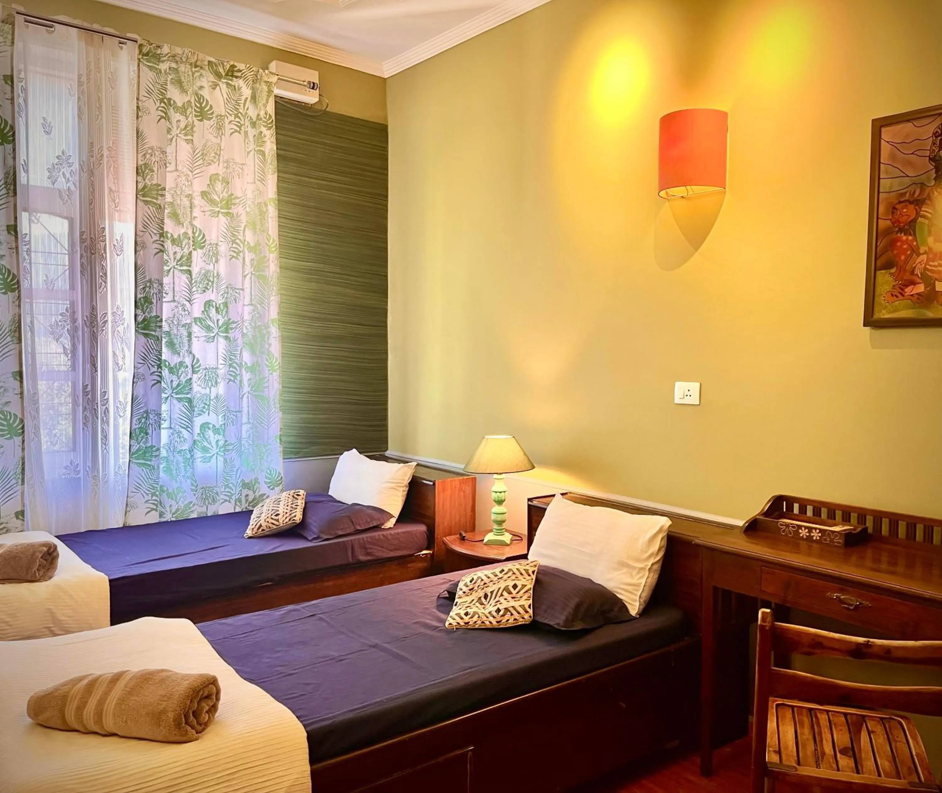 Bed in Ganga Vatika Boutique Hotel, Rishikesh