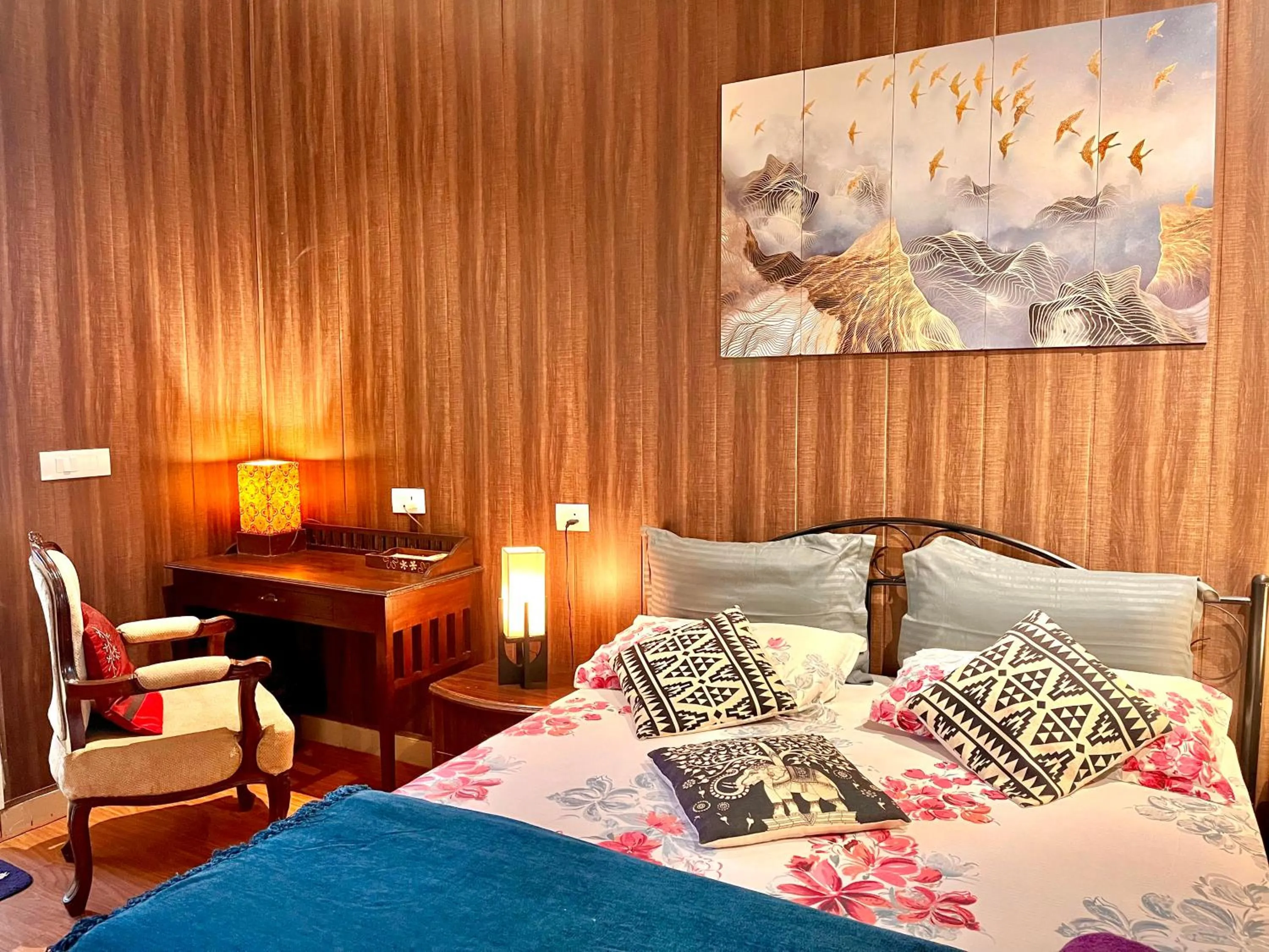 Bed in Ganga Vatika Boutique Hotel, Rishikesh