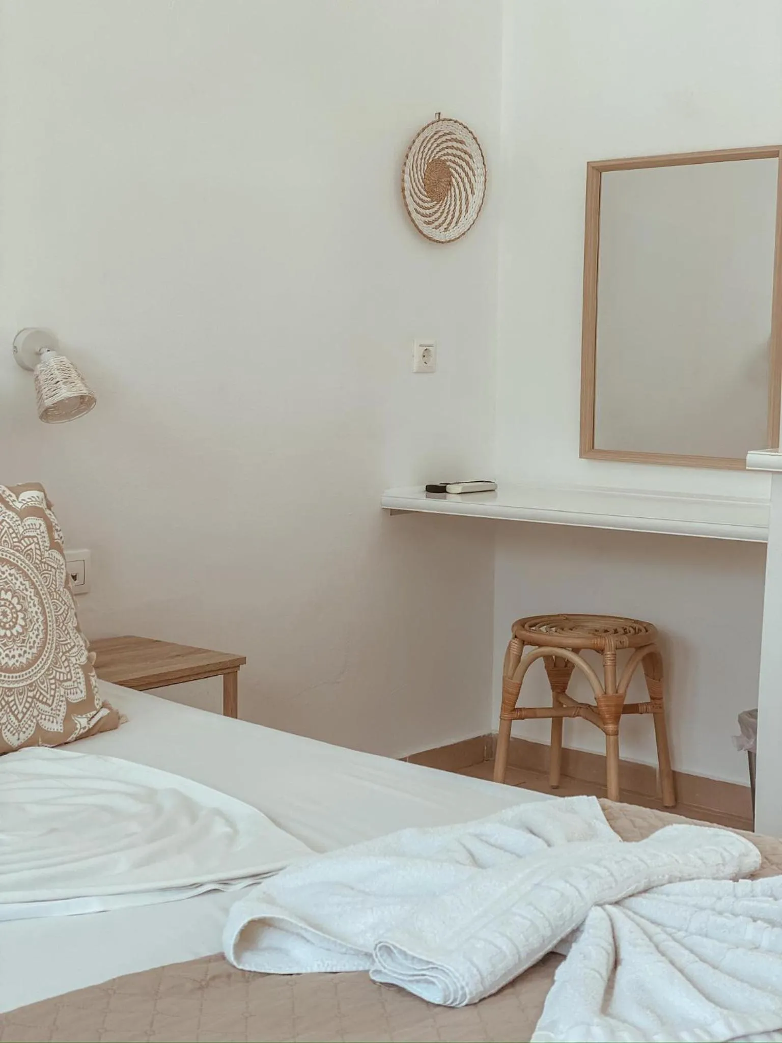 Decorative detail, Bed in Lindos Athena