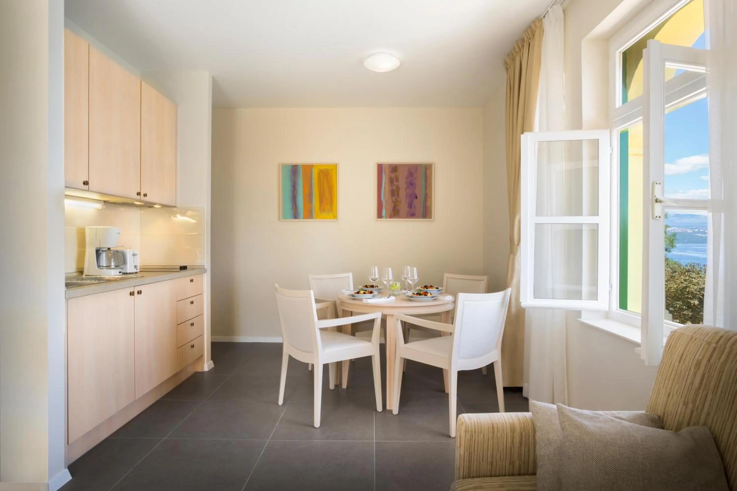 kitchen in Apartments Belvedere - Liburnia