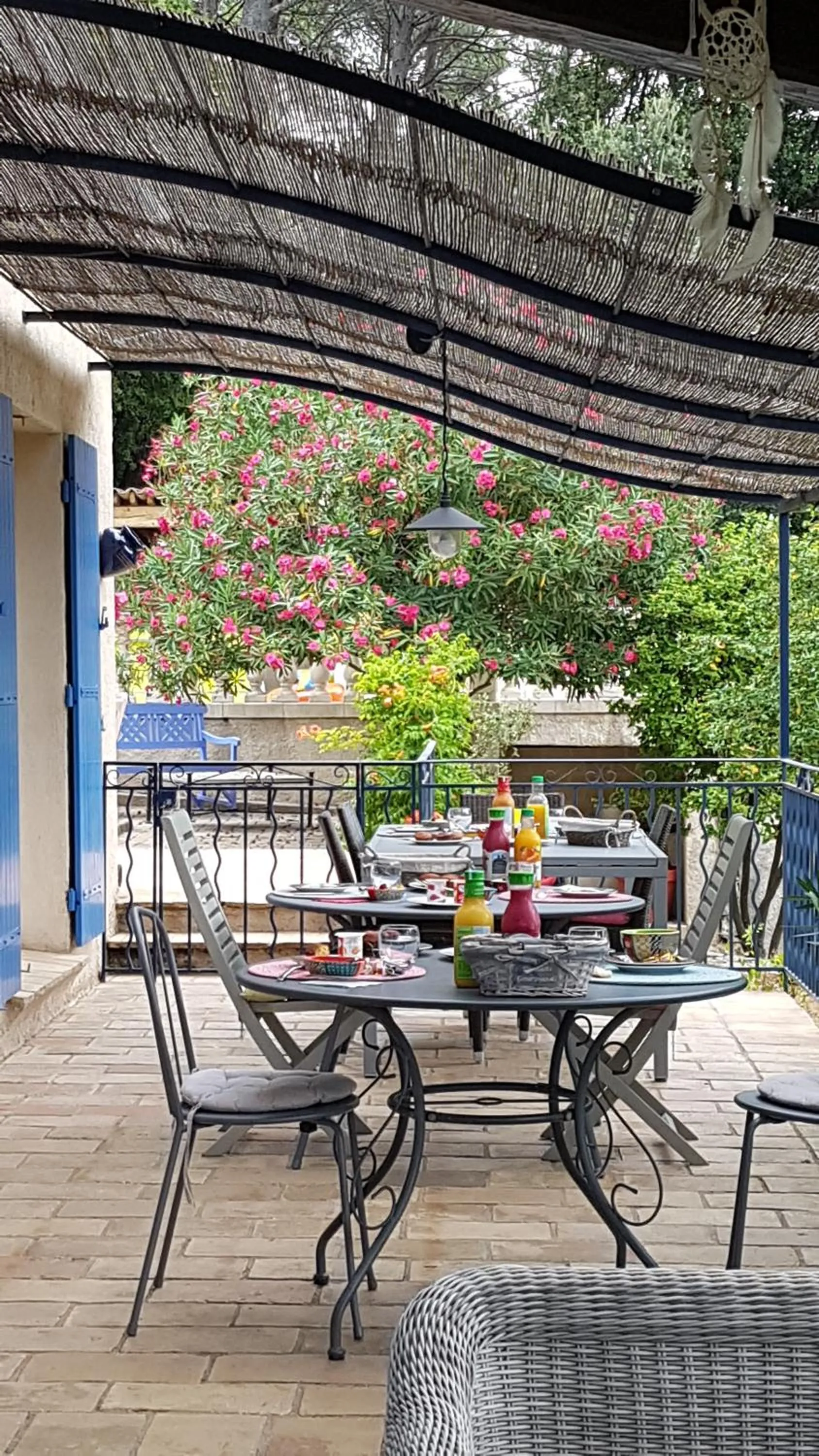 Continental breakfast in Le Mas des Hibiscus