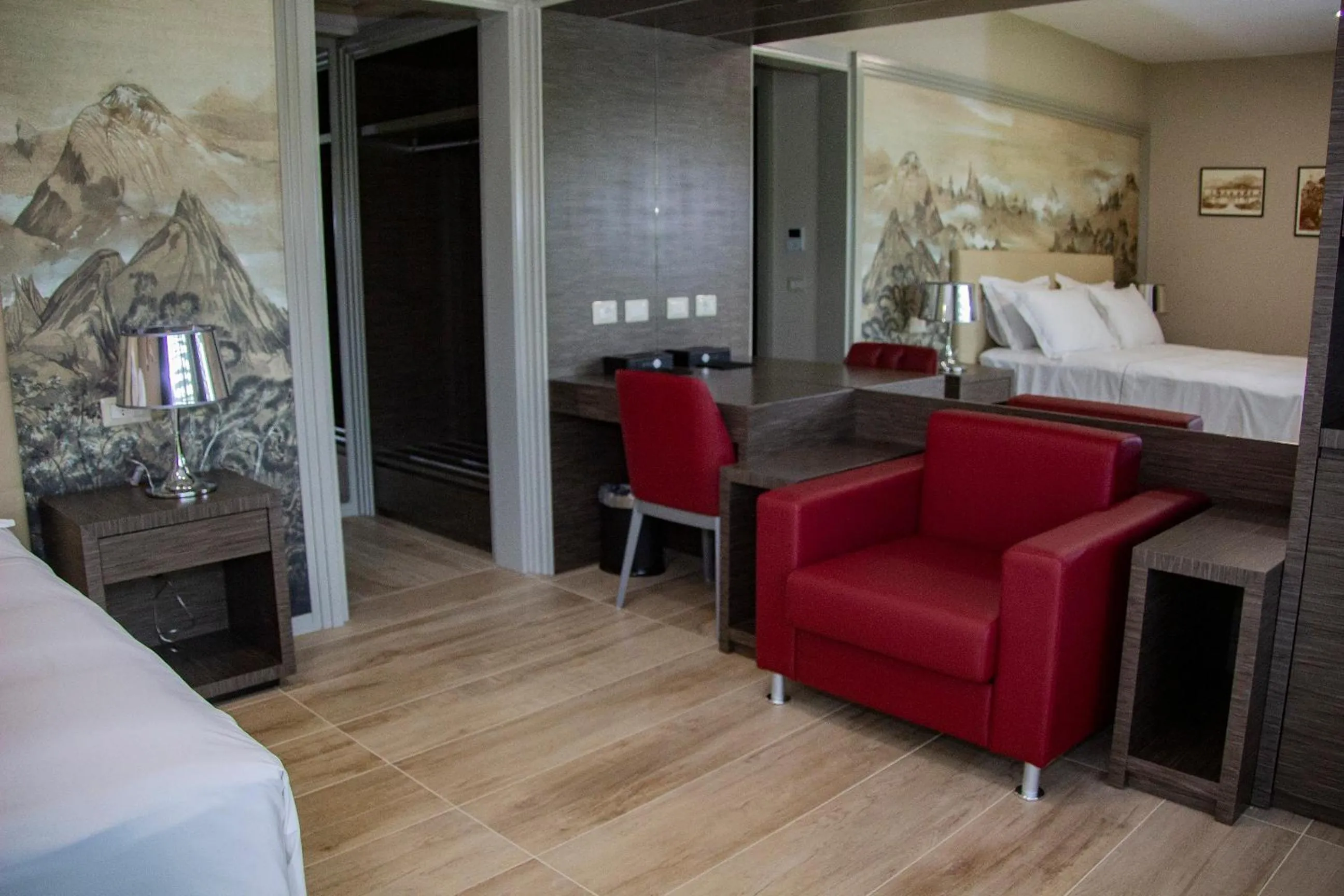 Seating area, Bed in Kairos Resort & SPA