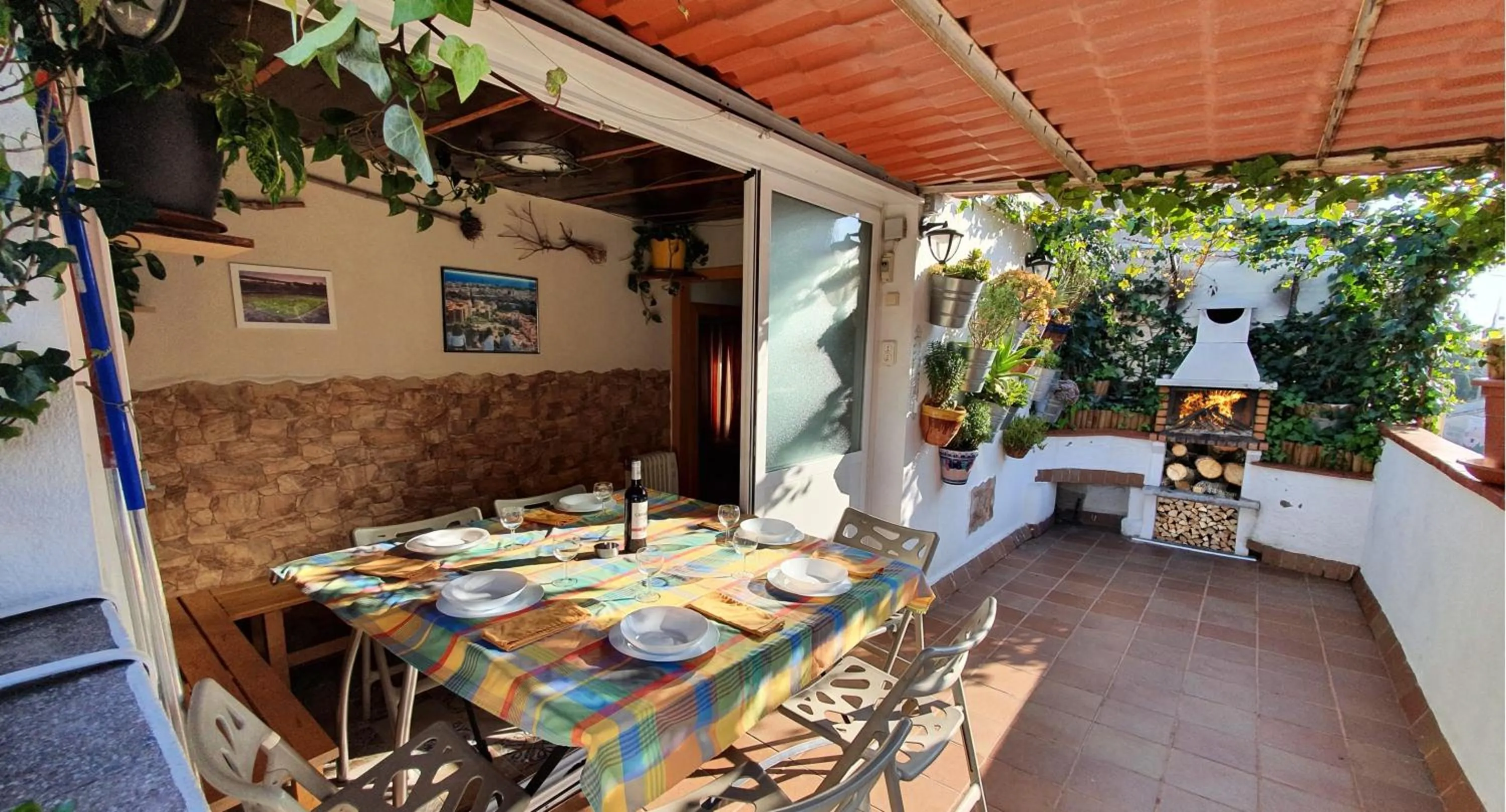 Patio in Ático, terraza y Barbacoa