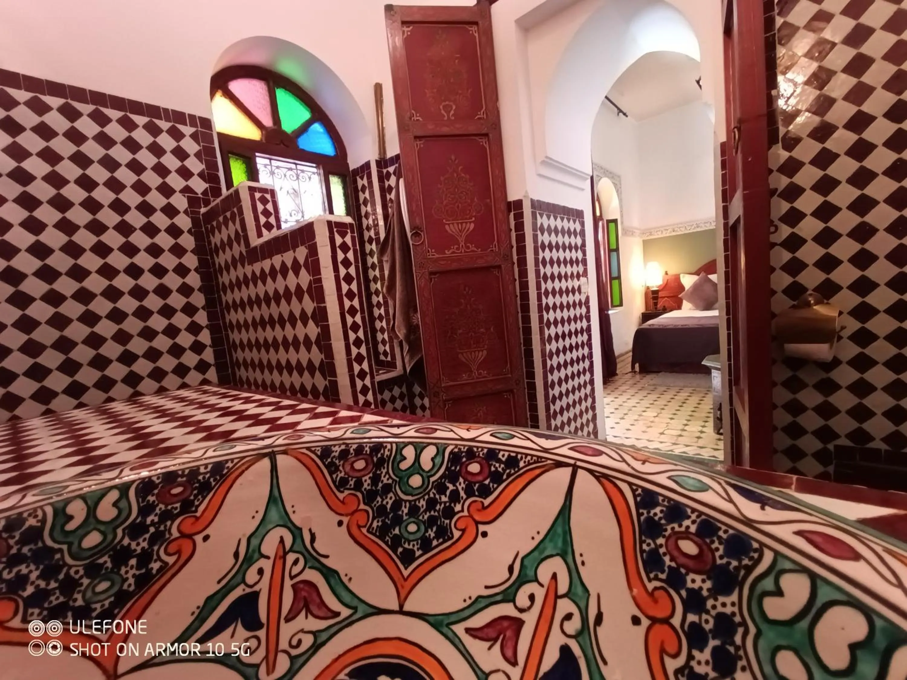 Bed in Riad Zagouda