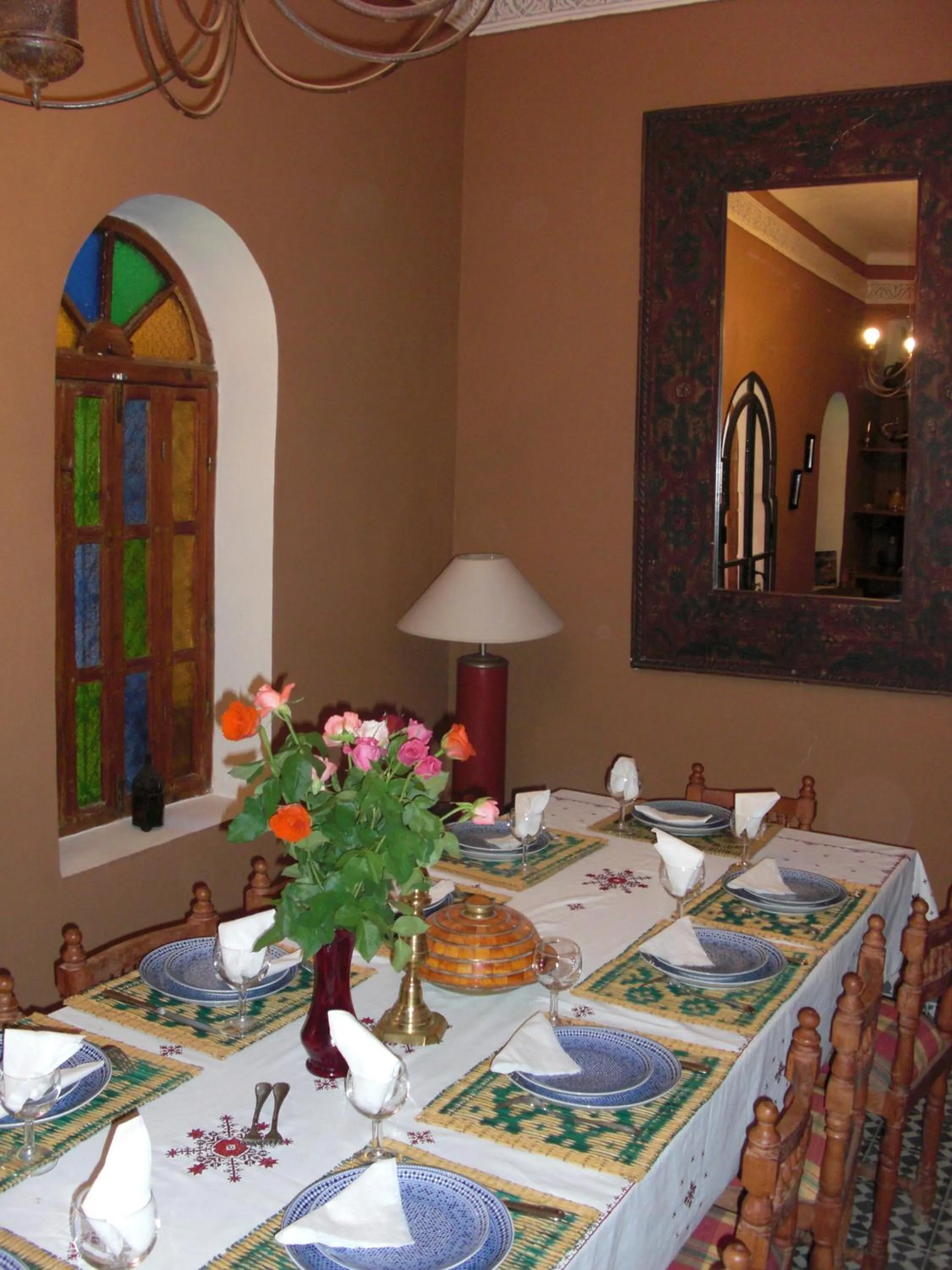 Dining area in Riad Zagouda