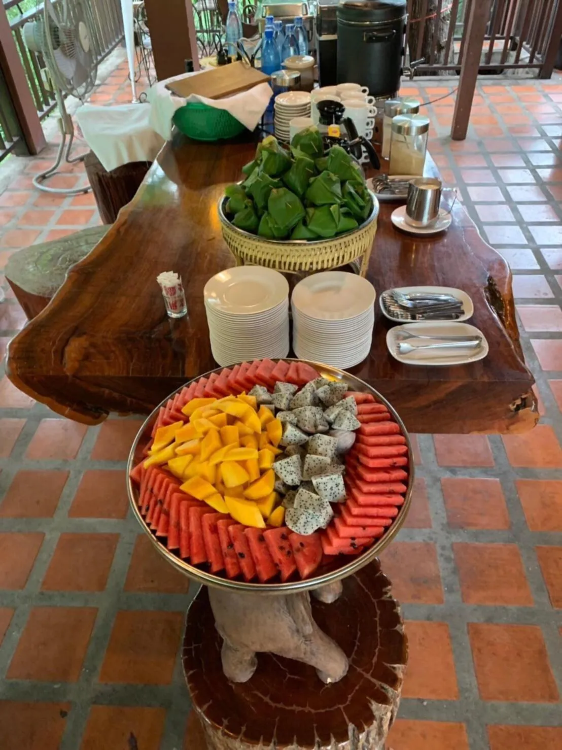 Buffet breakfast in Papai Country Lodge SHA