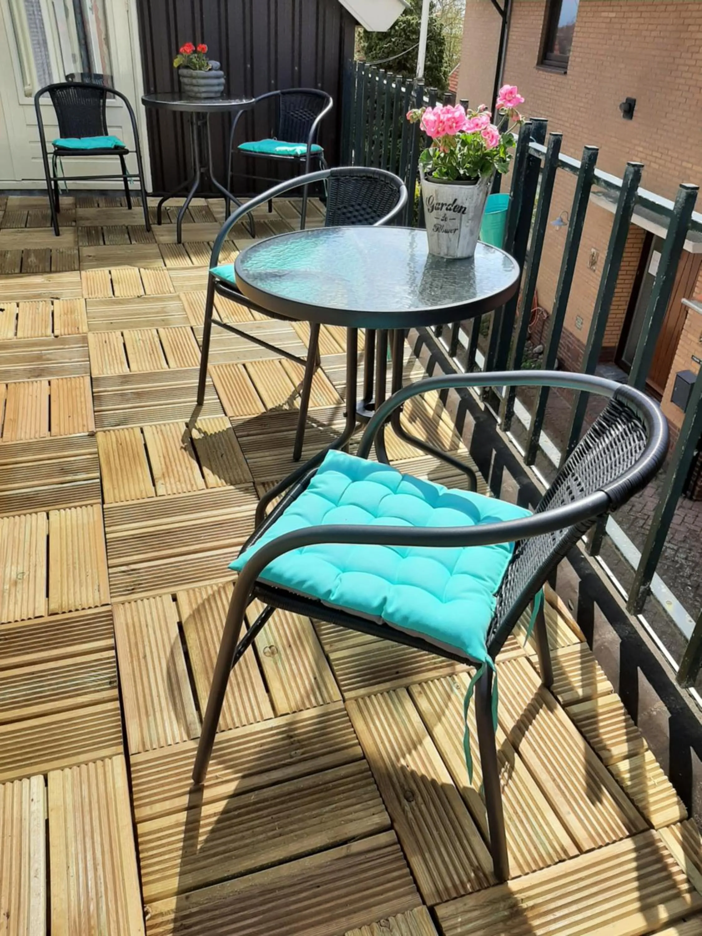 Balcony/Terrace in B&B Hulleste