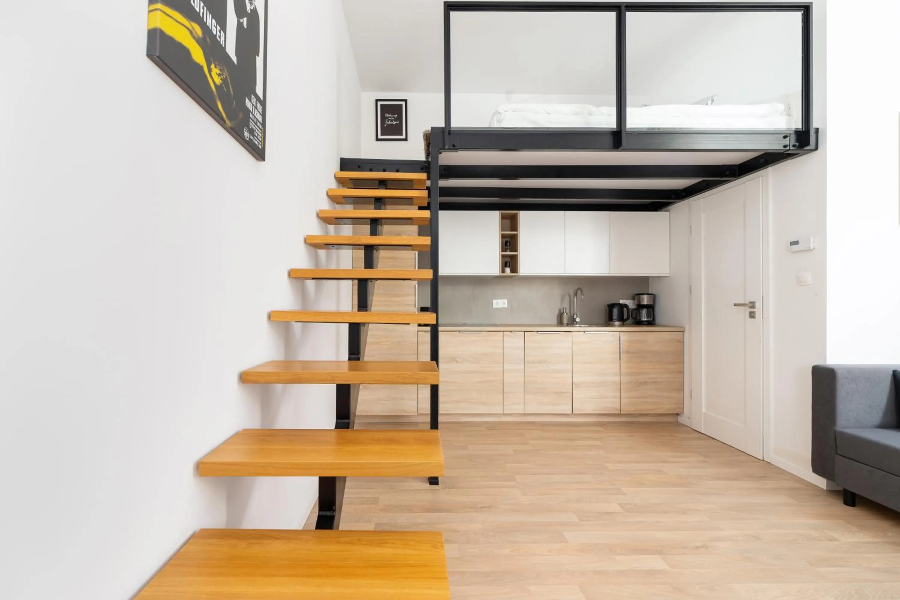 Kitchen or kitchenette in Apartments Dietla Cracow by Noclegi Renters