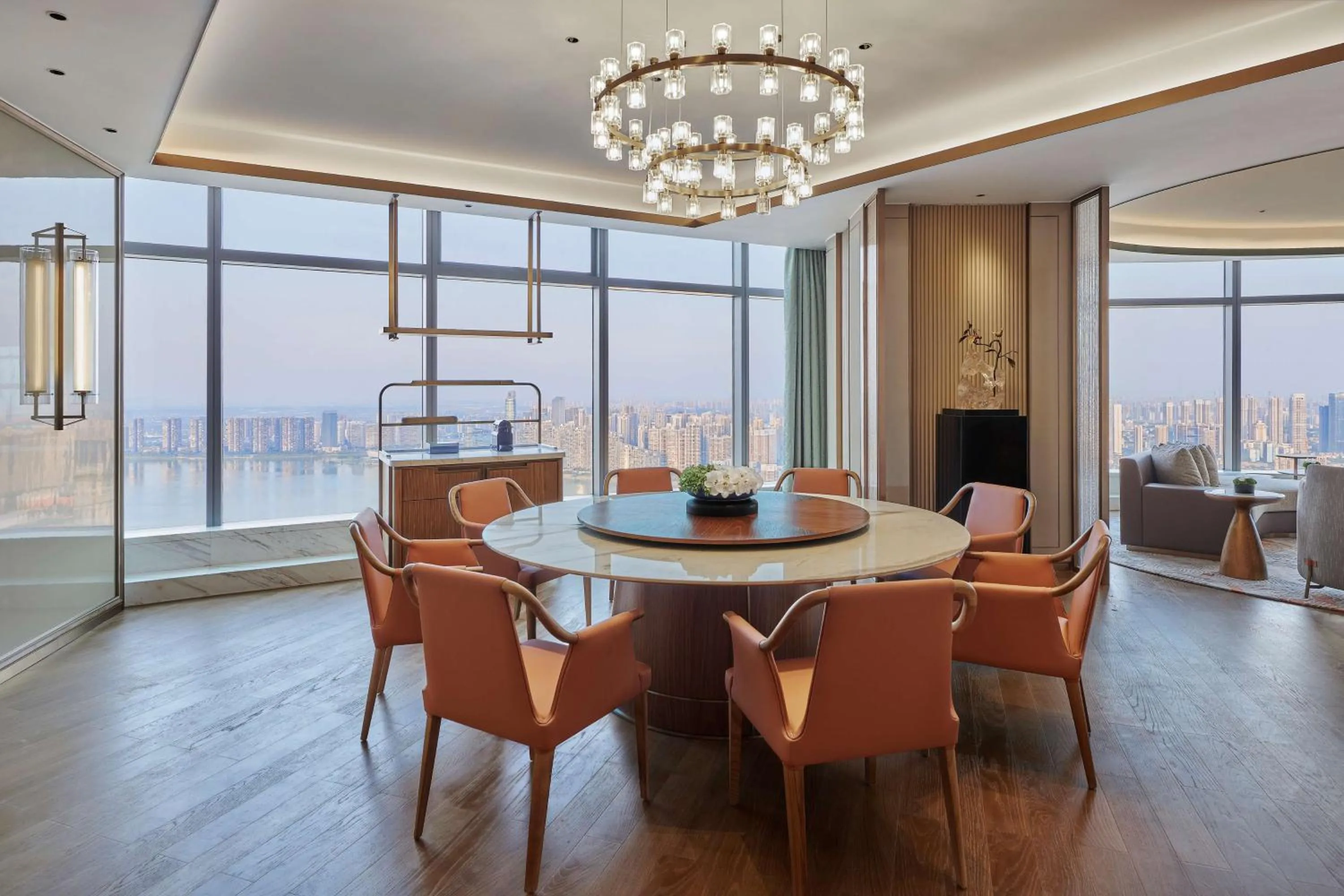 Living room in Hilton Changsha Riverside