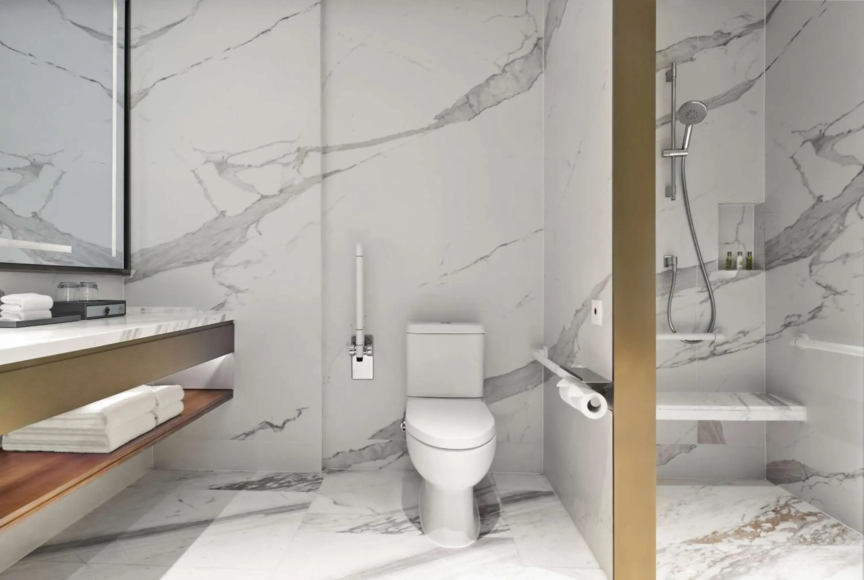 King Room - Mobility Accessible in Hilton Changsha Riverside King Room - Mobility Accessible in Hilton Changsha Riverside