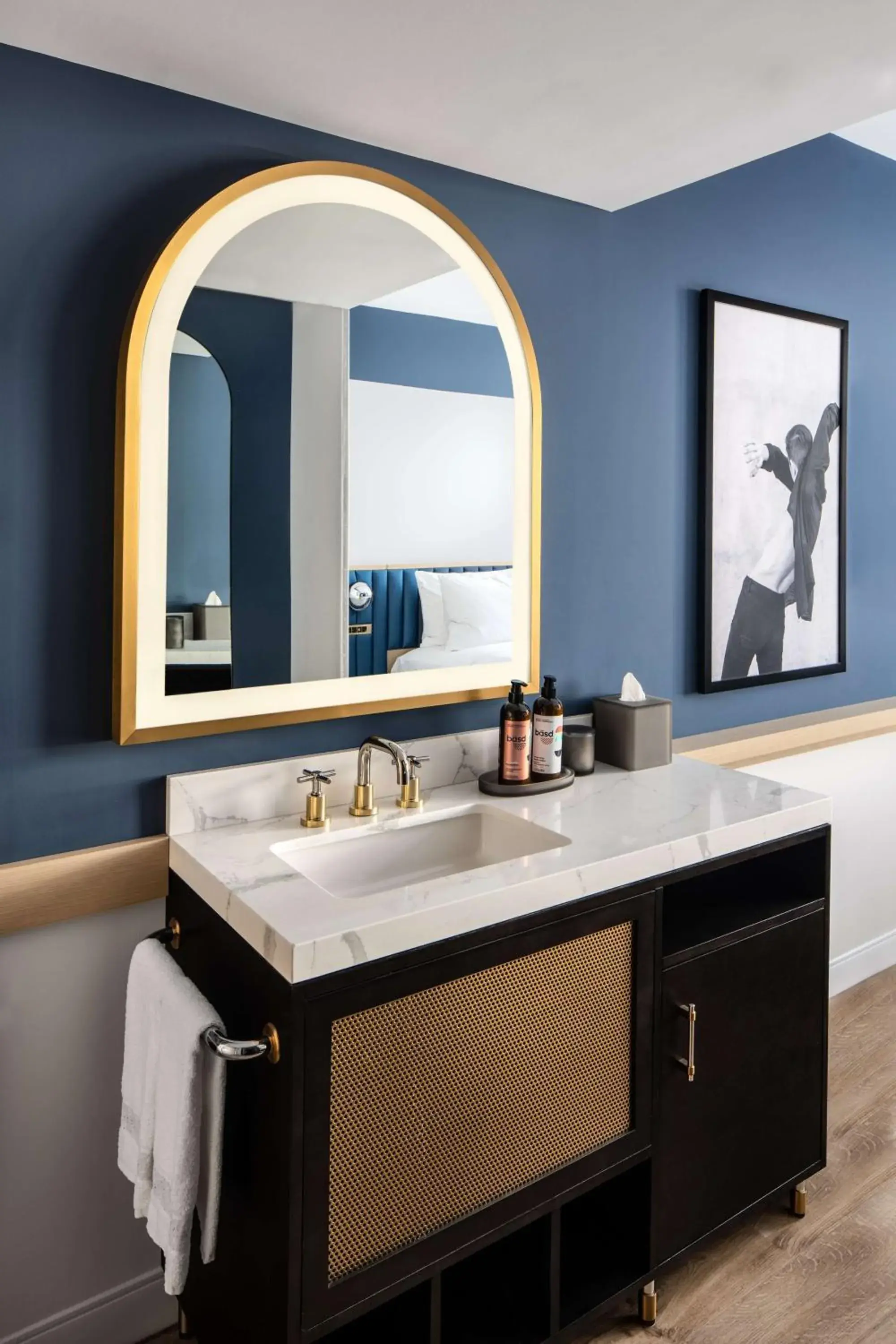 Room with Four Twin Beds in Motto by Hilton New York City Chelsea Room with Four Twin Beds in Motto by Hilton New York City Chelsea