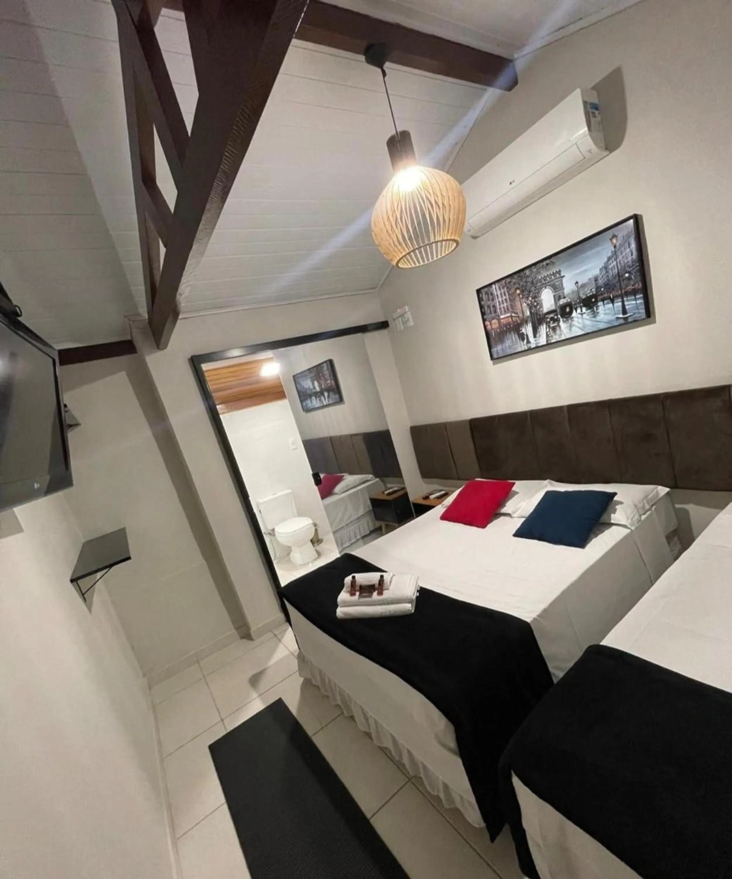 Bed in Pousada Recanto da Cascata