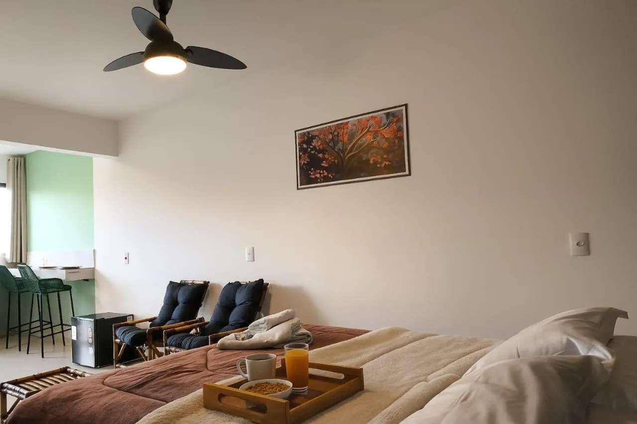 Bed in Pousada Recanto da Cascata