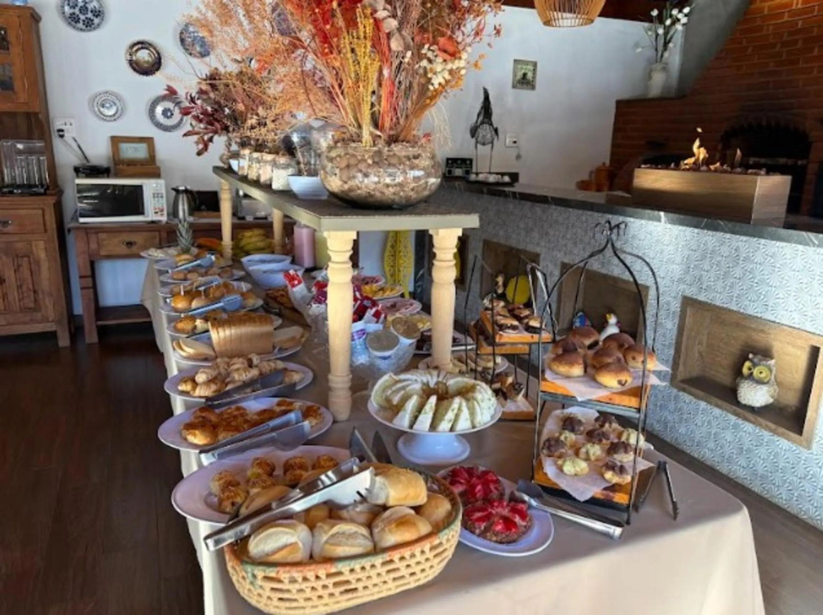 Breakfast in Pousada Recanto da Cascata