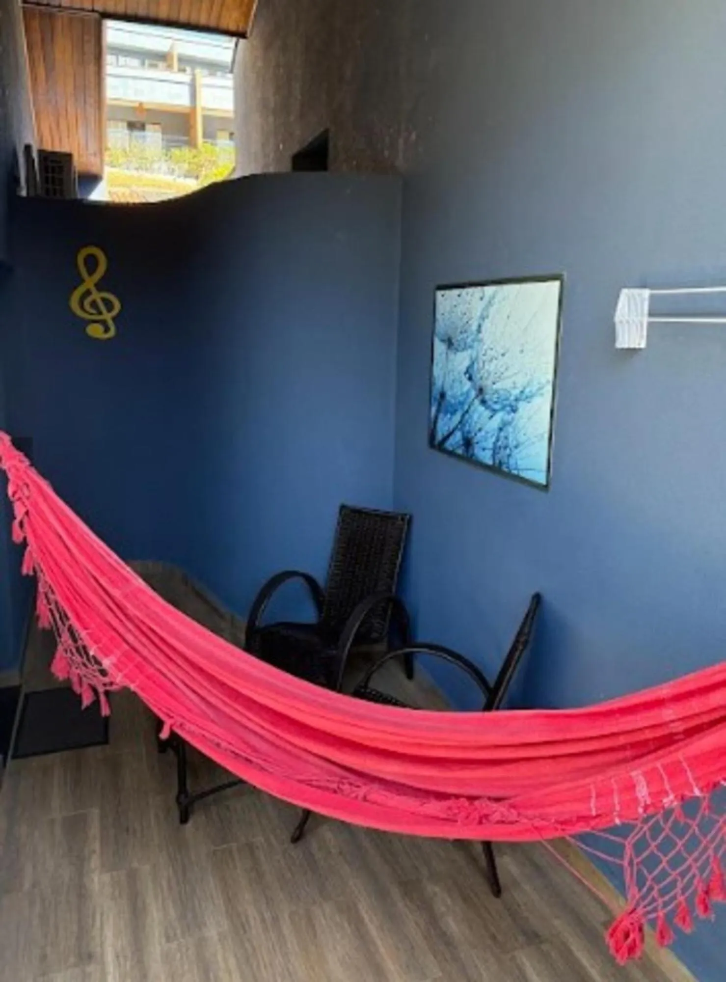 Seating area in Pousada Recanto da Cascata