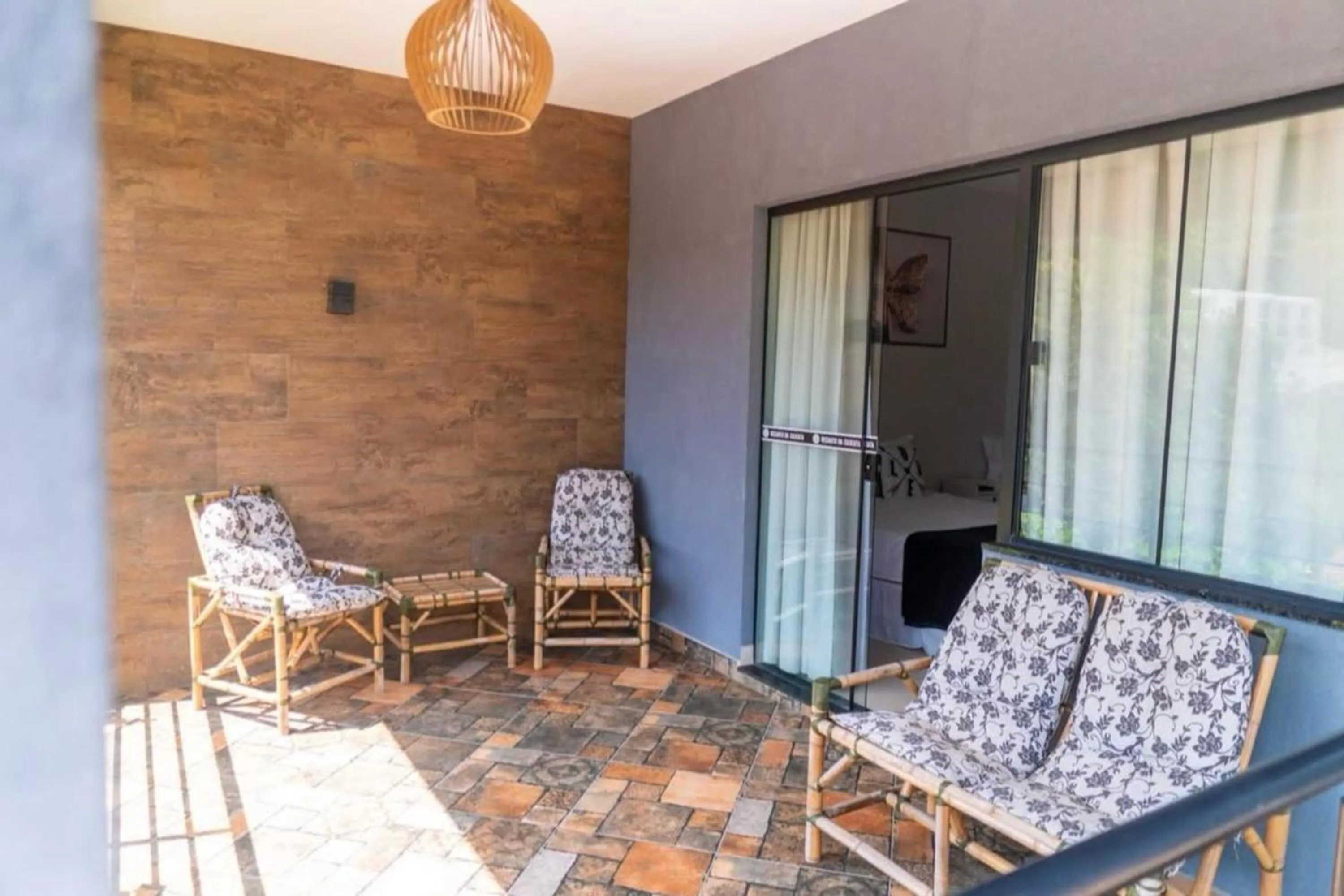 Patio in Pousada Recanto da Cascata