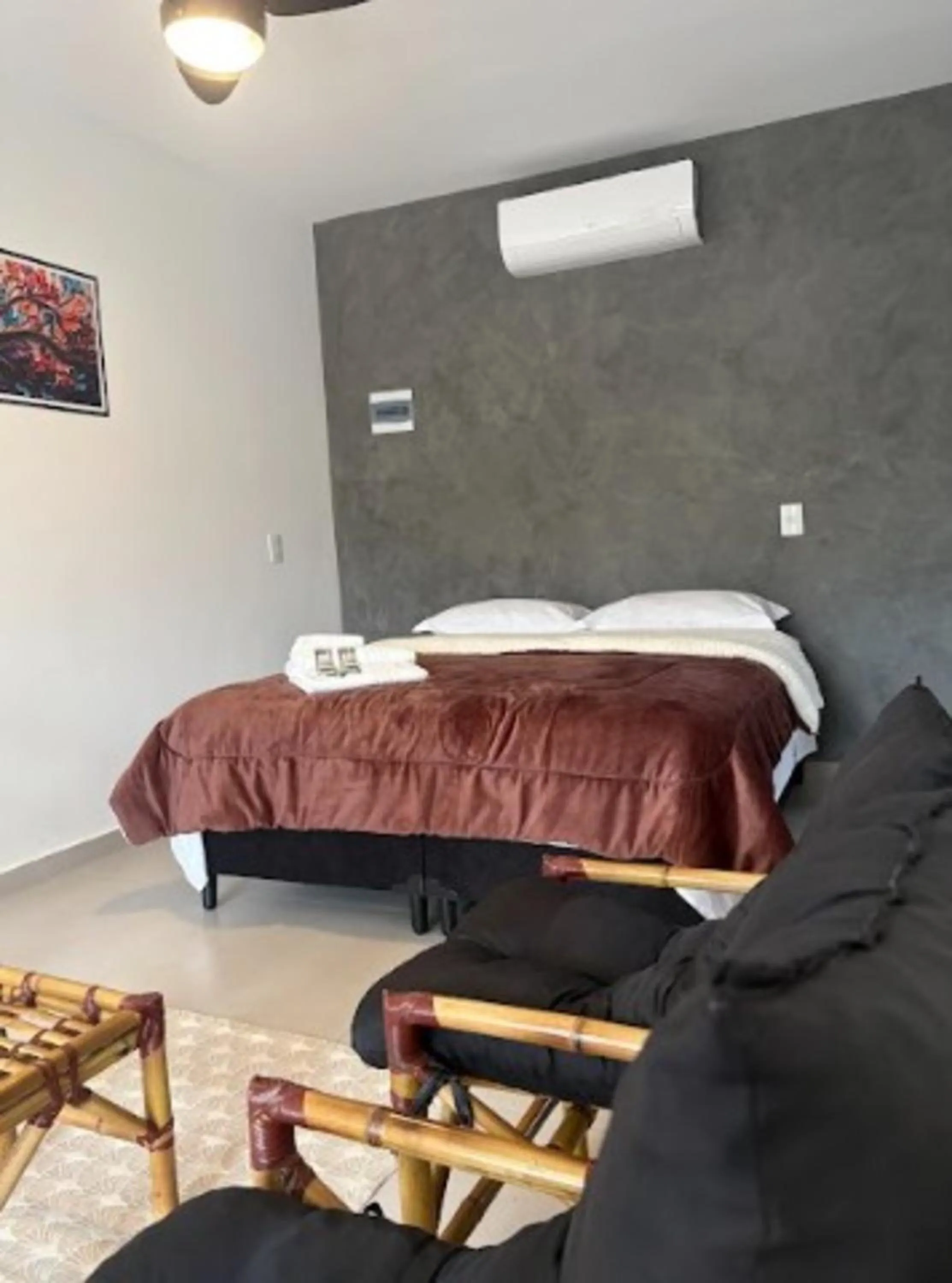 Bed in Pousada Recanto da Cascata