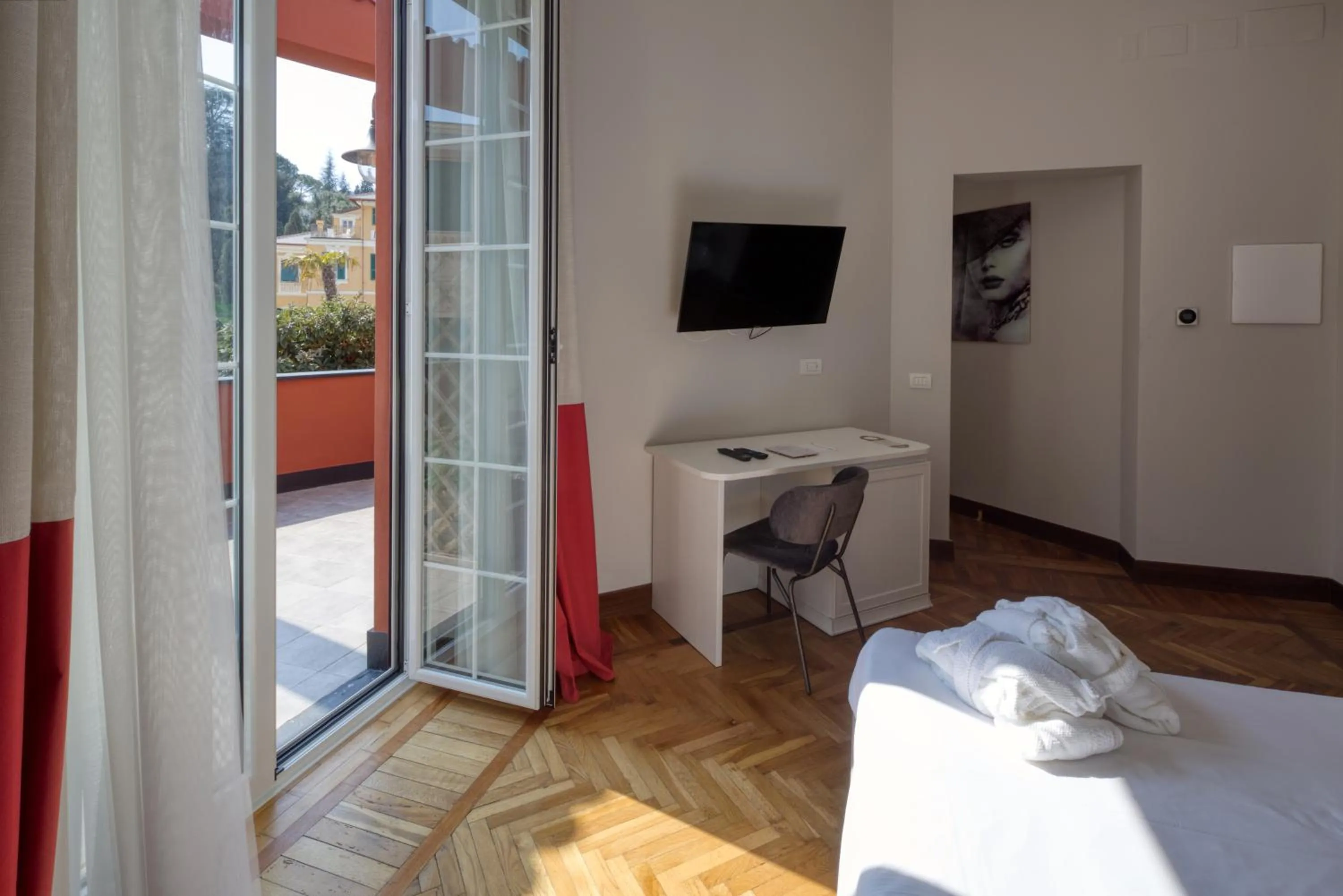 Bed in Hotel Villa Alberti Portofino Land