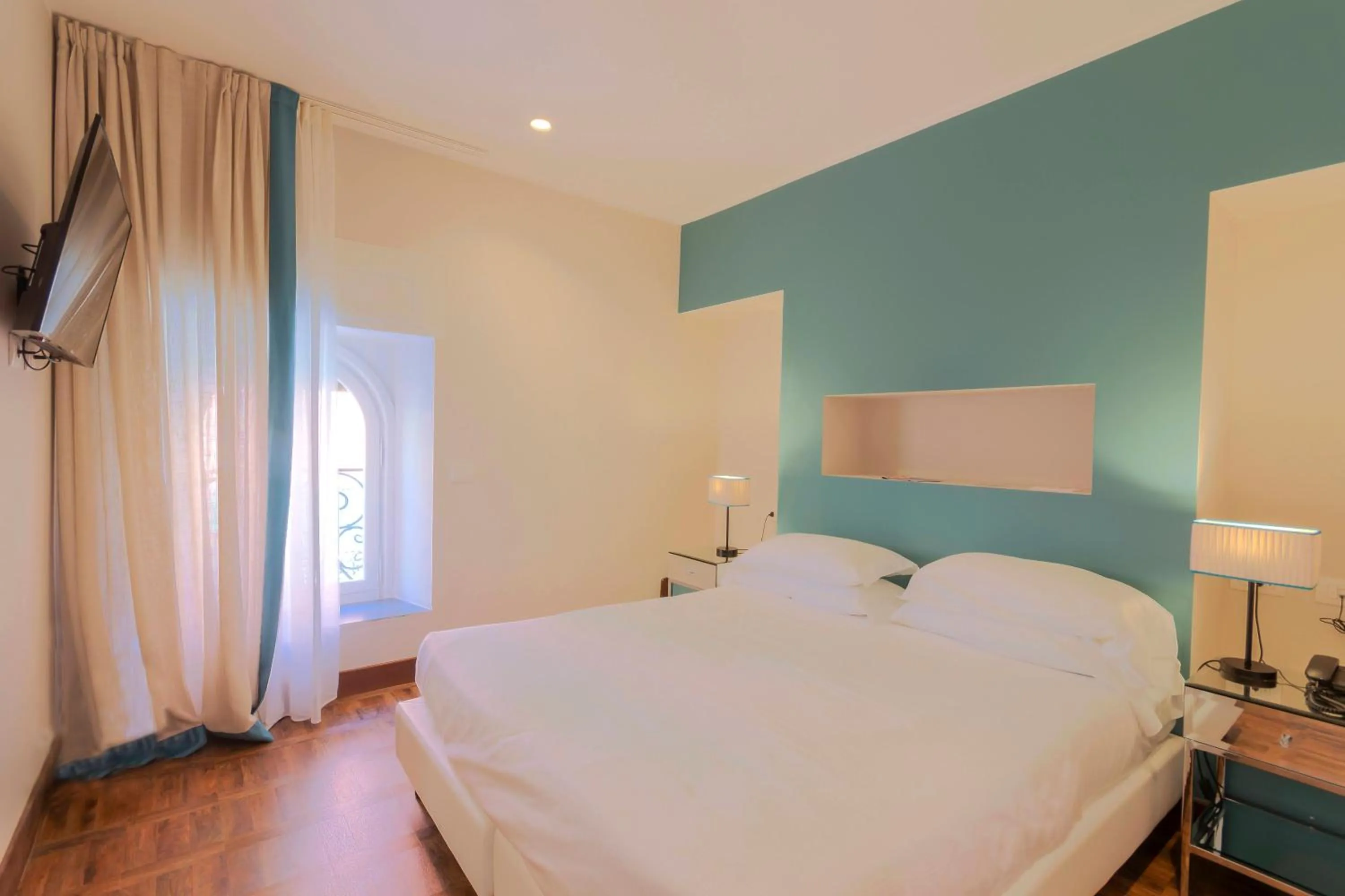 Bed in Hotel Villa Alberti Portofino Land