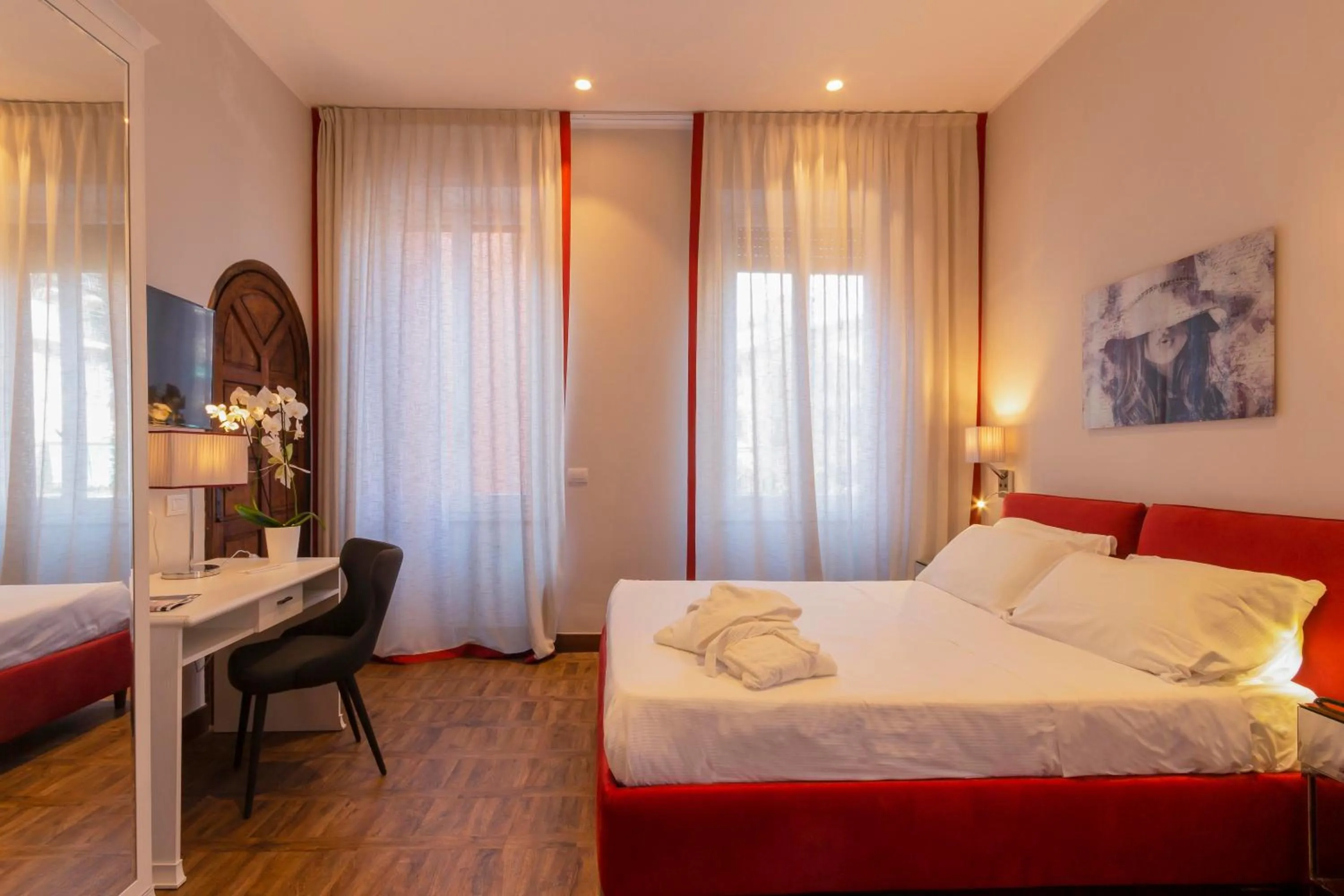 Seating area, Bed in Hotel Villa Alberti Portofino Land