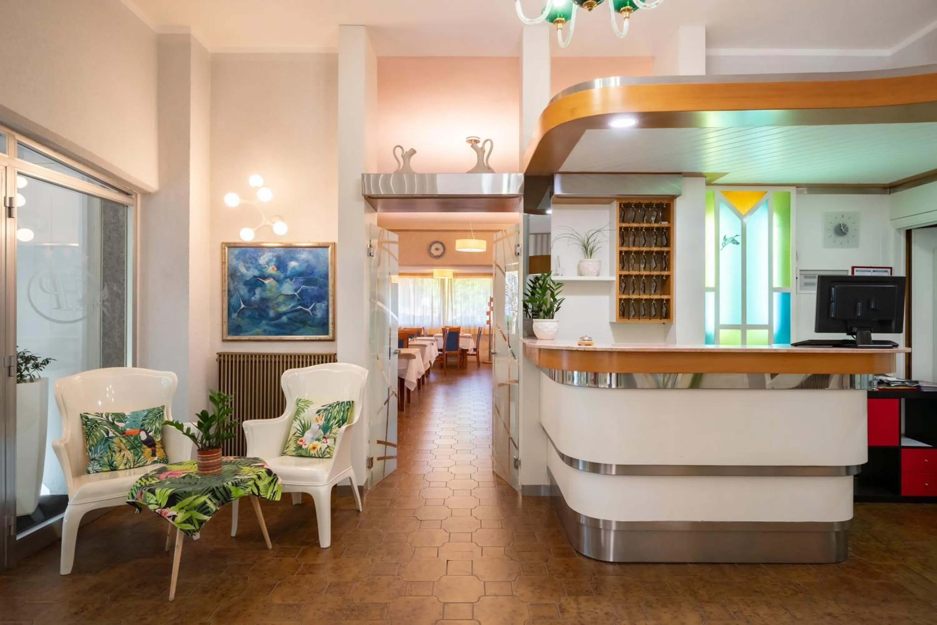 Lobby or reception in Hotel Parco dei Pini - 100mt dal Mare