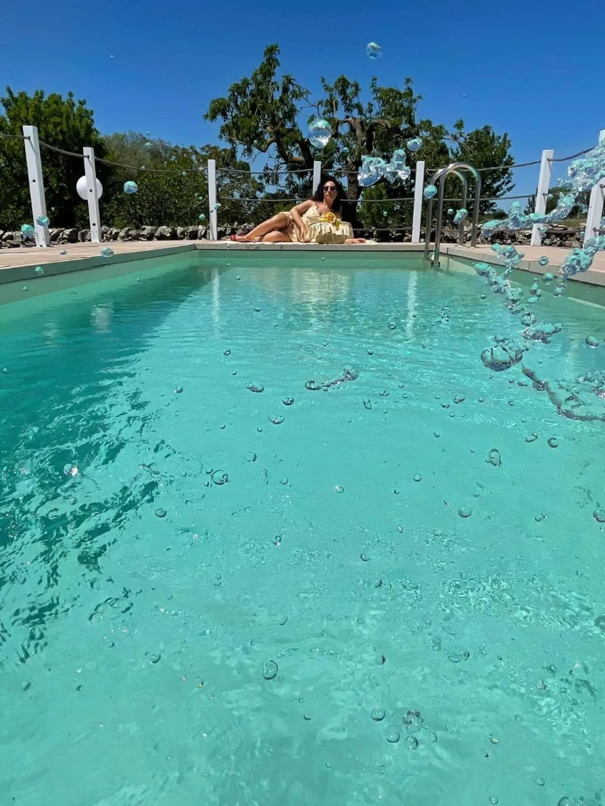 Swimming pool in Tenuta Tinelli Sonia
