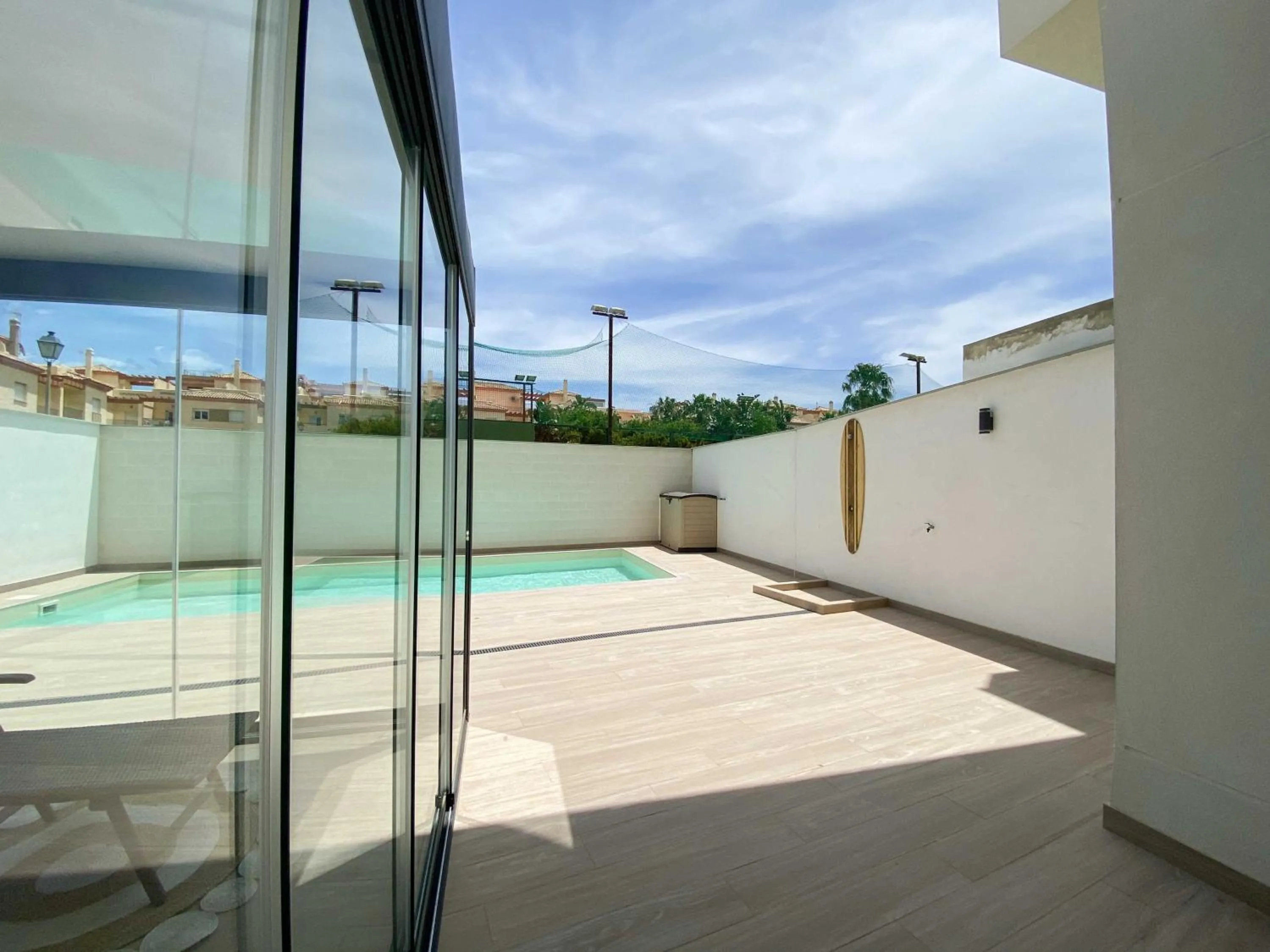 Balcony/Terrace in Tarifa Cozy House - Private Pool - Wifi - Modern