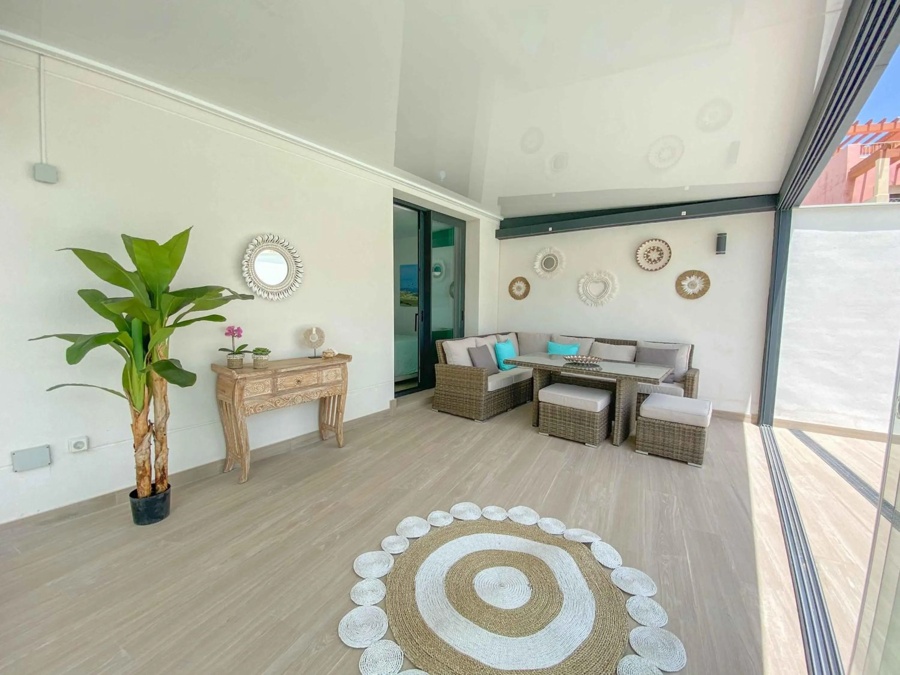Balcony/Terrace in Tarifa Cozy House - Private Pool - Wifi - Modern