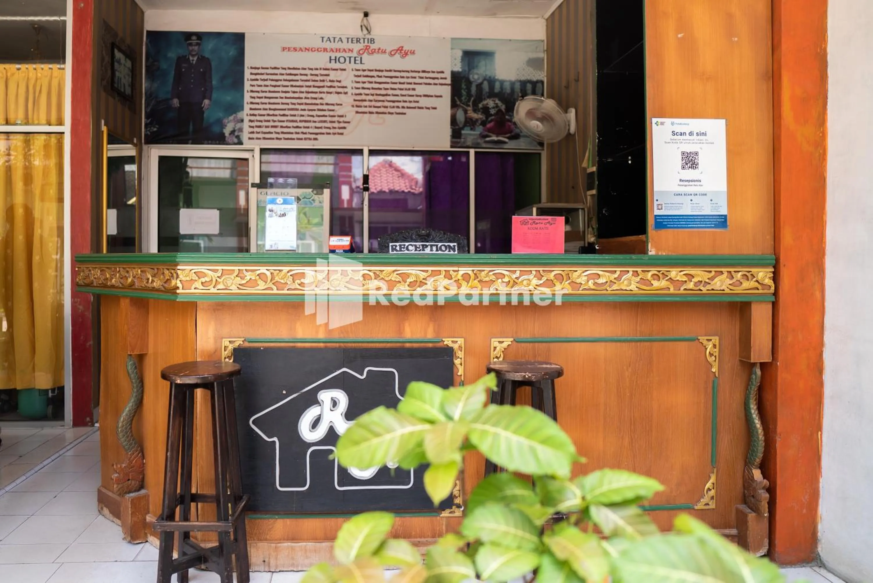 Lobby or reception in Hotel Ratu Ayu 2 Lampung Mitra RedDoorz