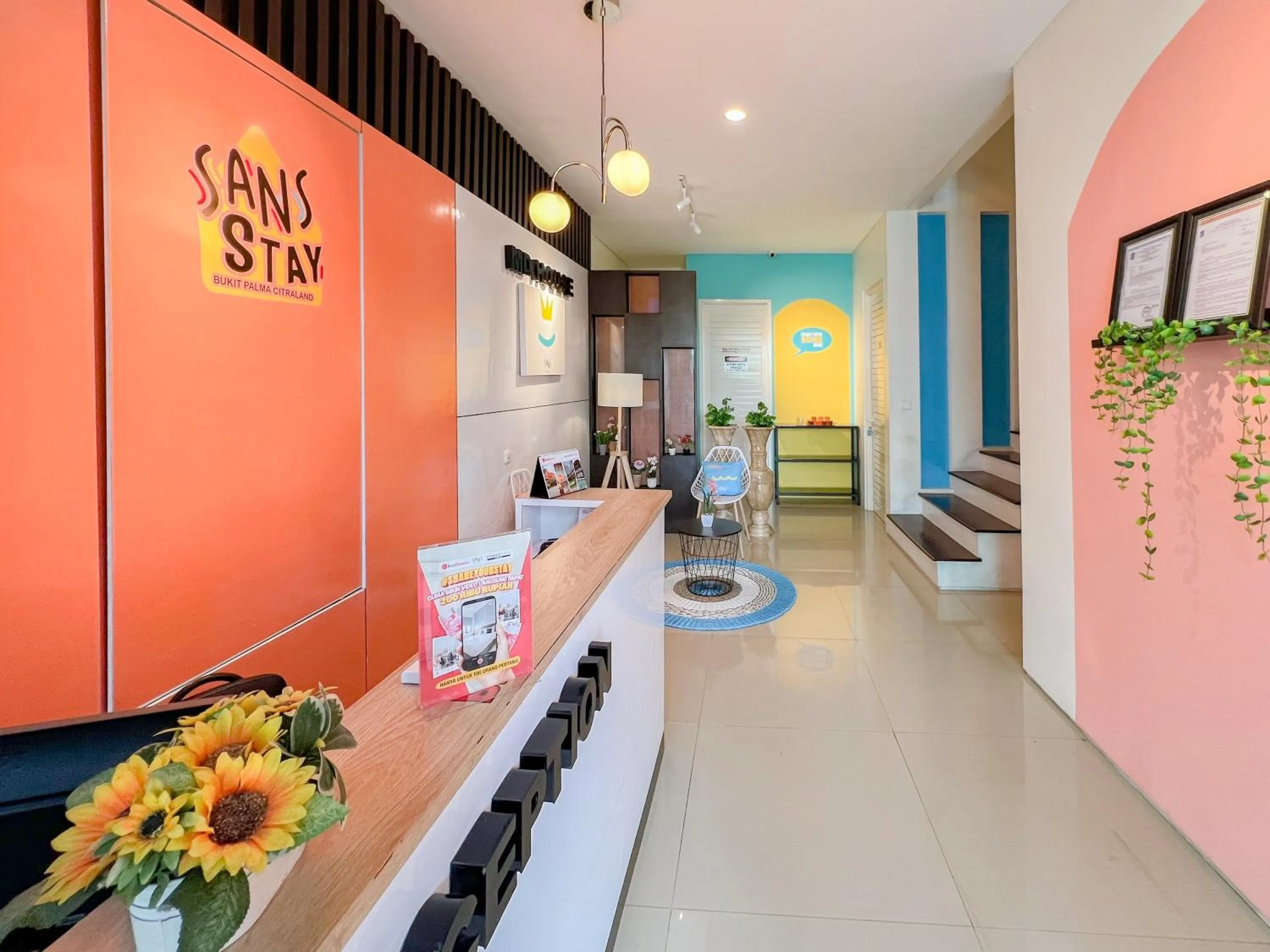 Lobby or reception in Sans Stay Bukit Palma Citraland