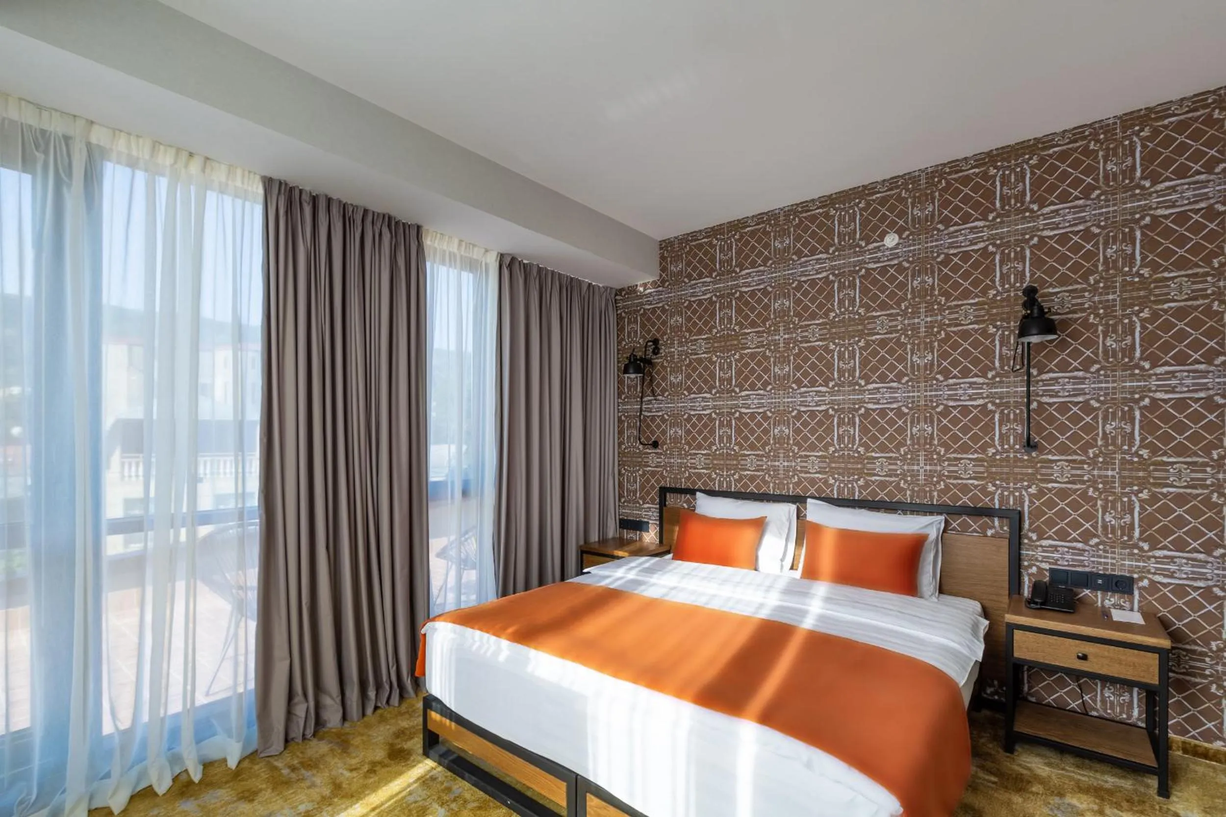 Photo of the whole room, Bed in Biography Design Tbilisi