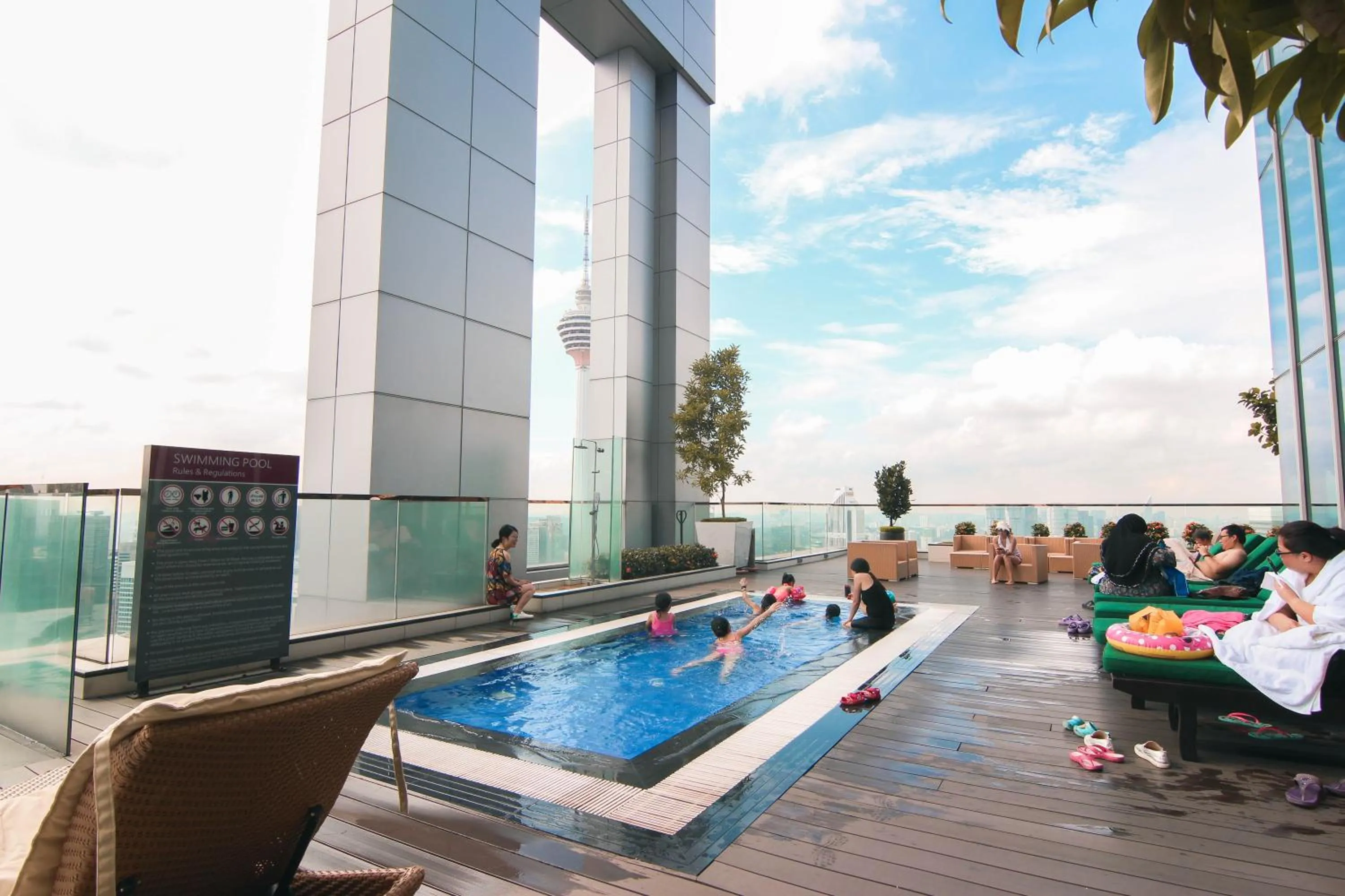 Swimming pool in Dolphin Platinum KLCC Kuala Lumpur