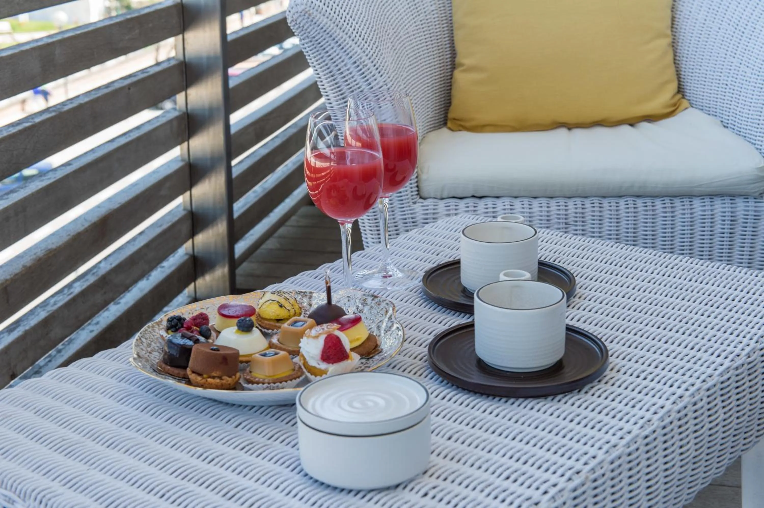 Italian breakfast in Kiss Beachfront Hotel & Restaurant