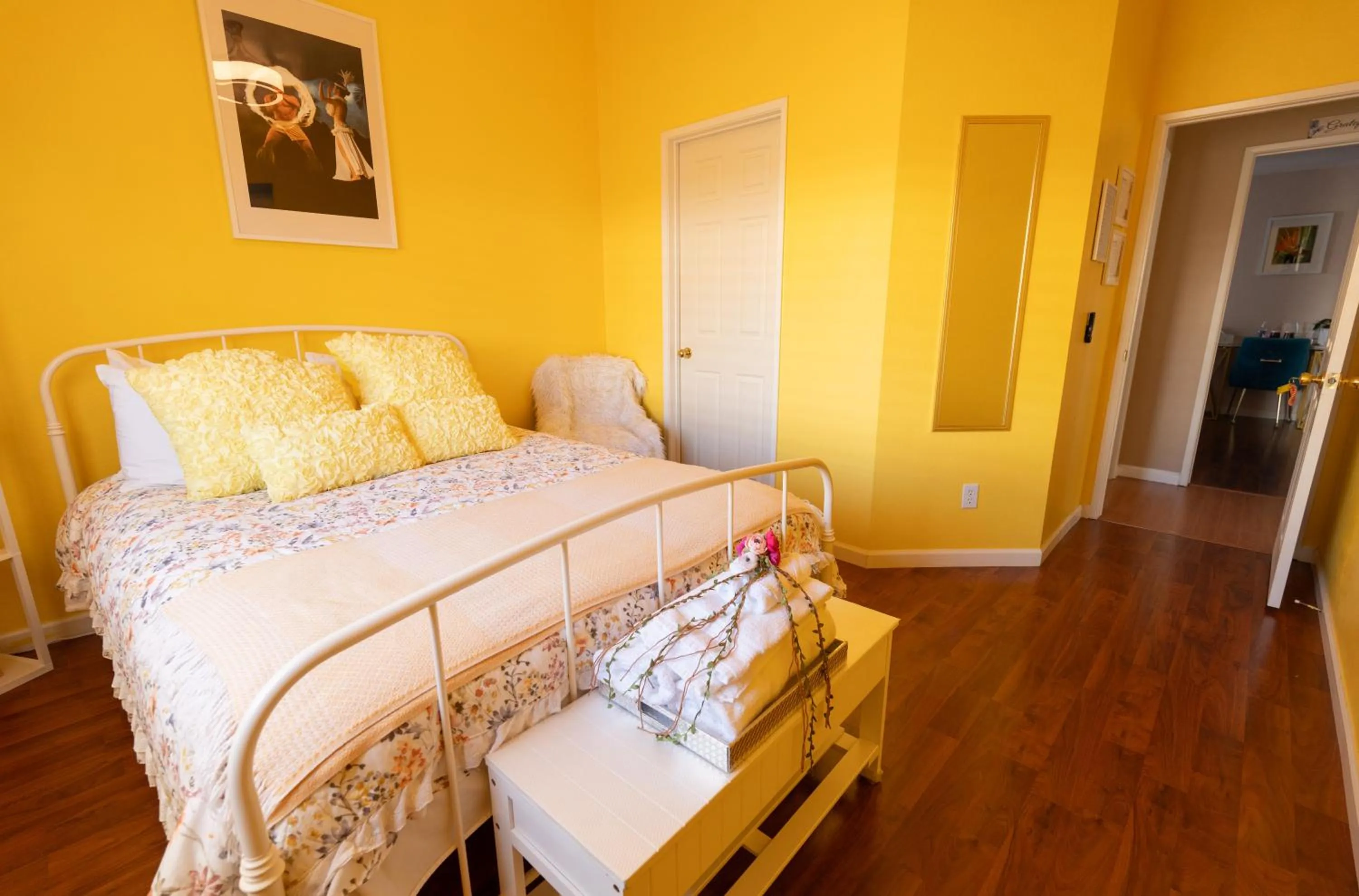 Bed in Balloons and Wine