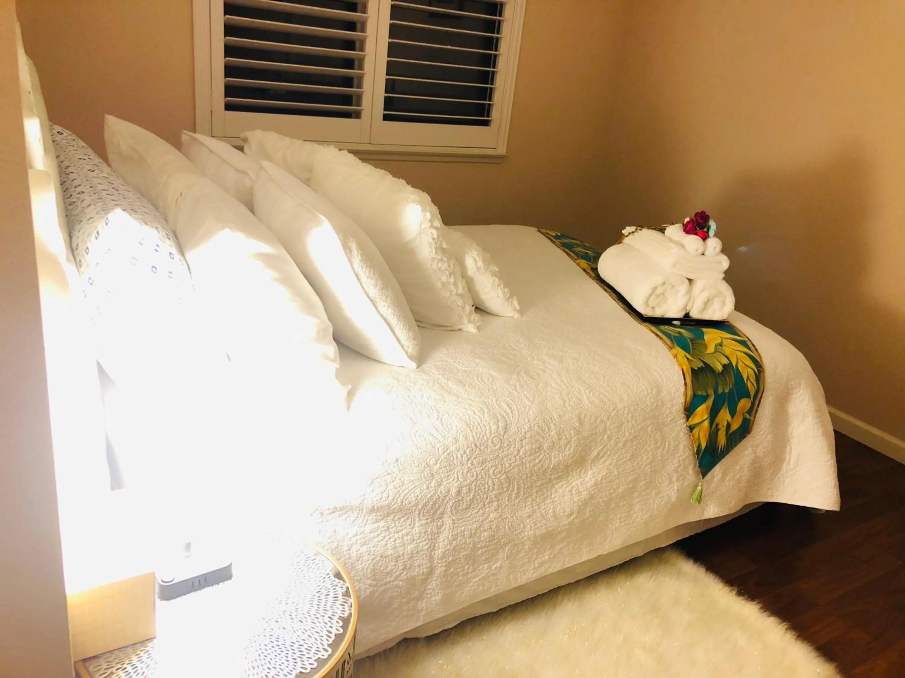 Bed in Balloons and Wine