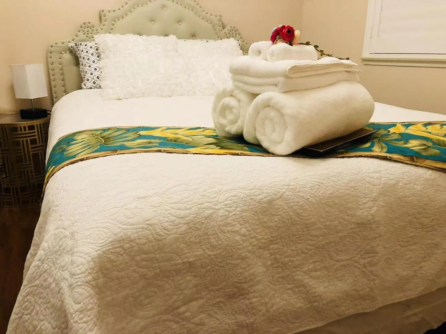 Bed in Balloons and Wine