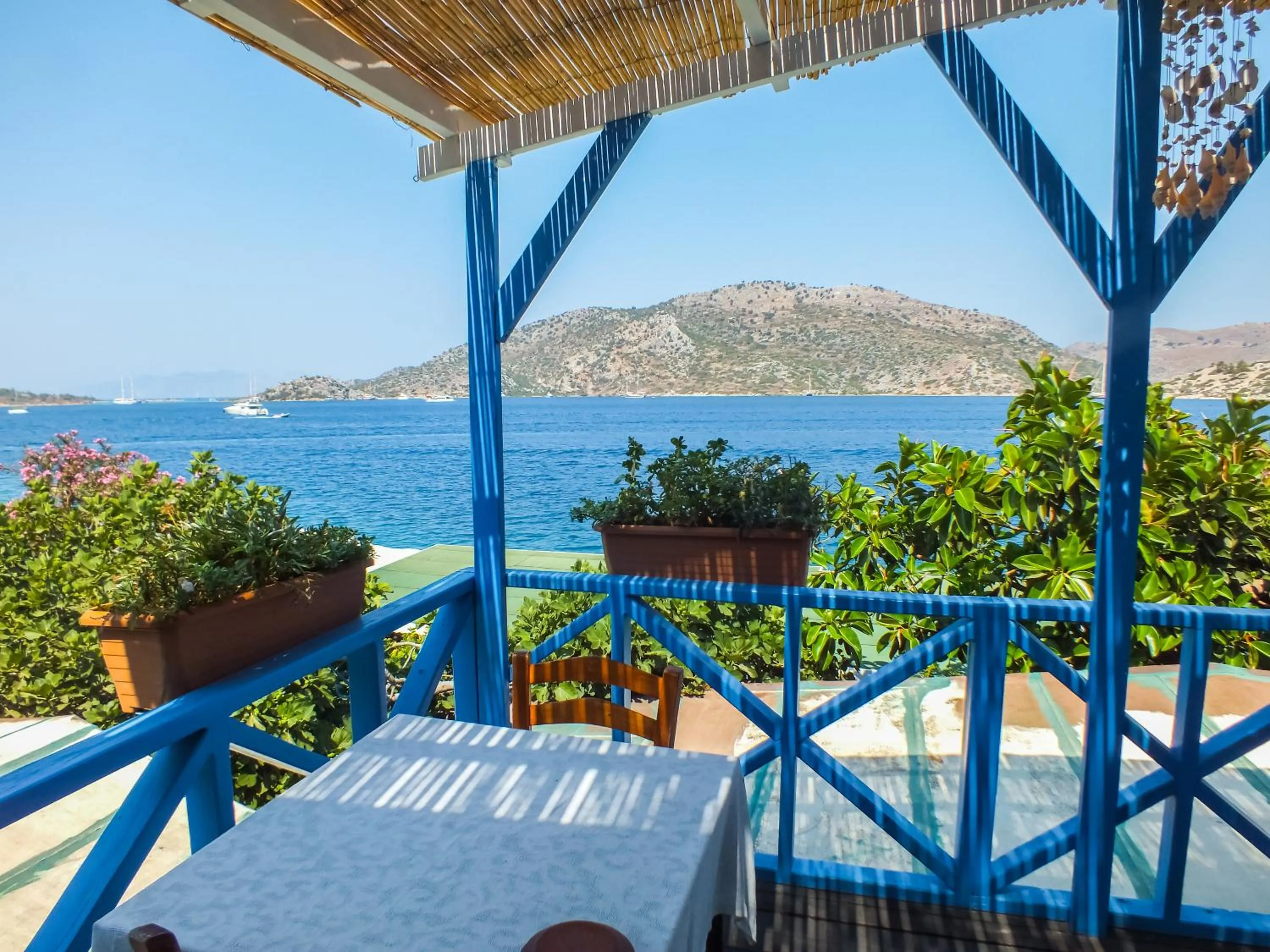 Patio in Aphrodite Hotel Bozburun