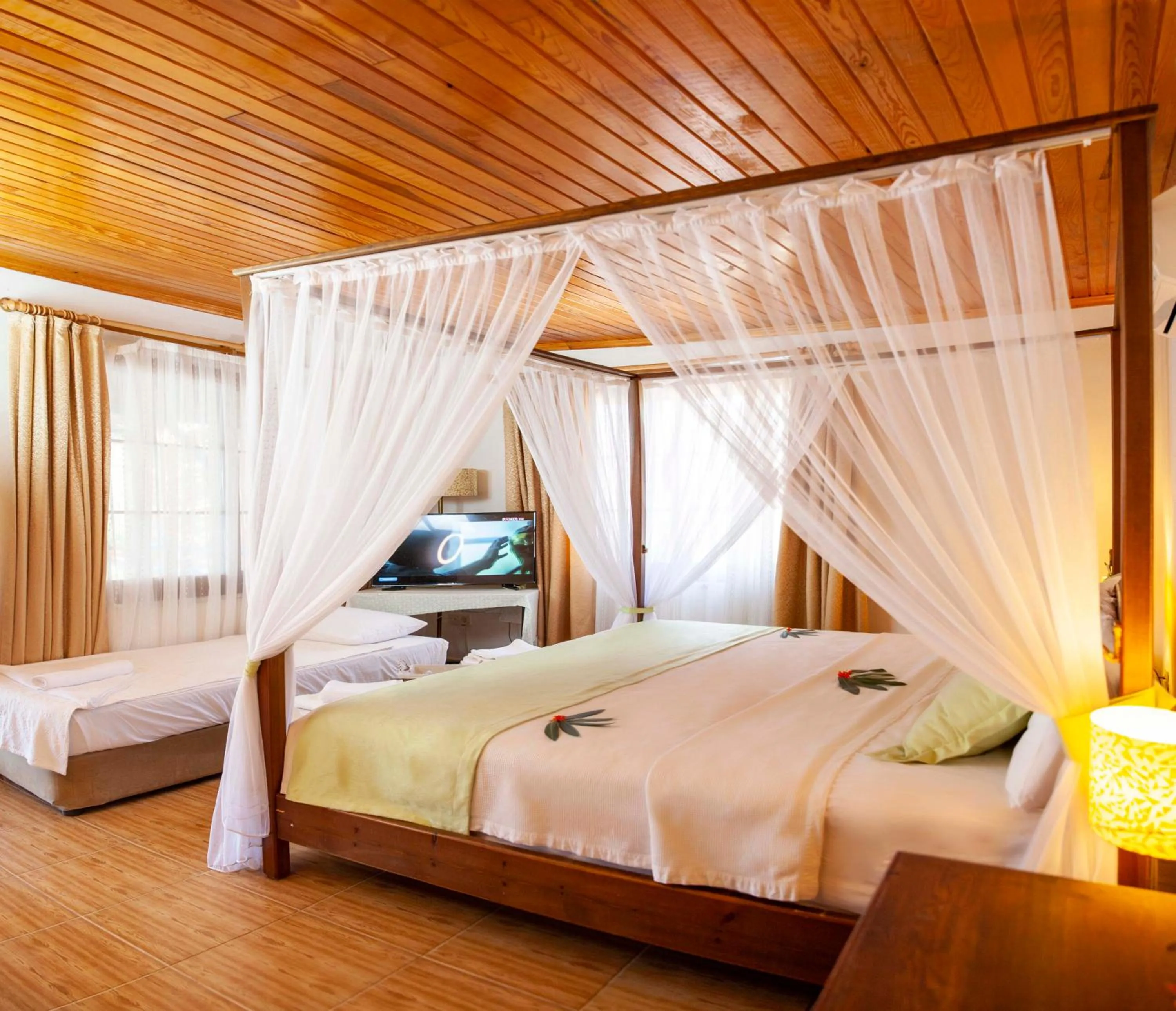 Bed in Aphrodite Hotel Bozburun