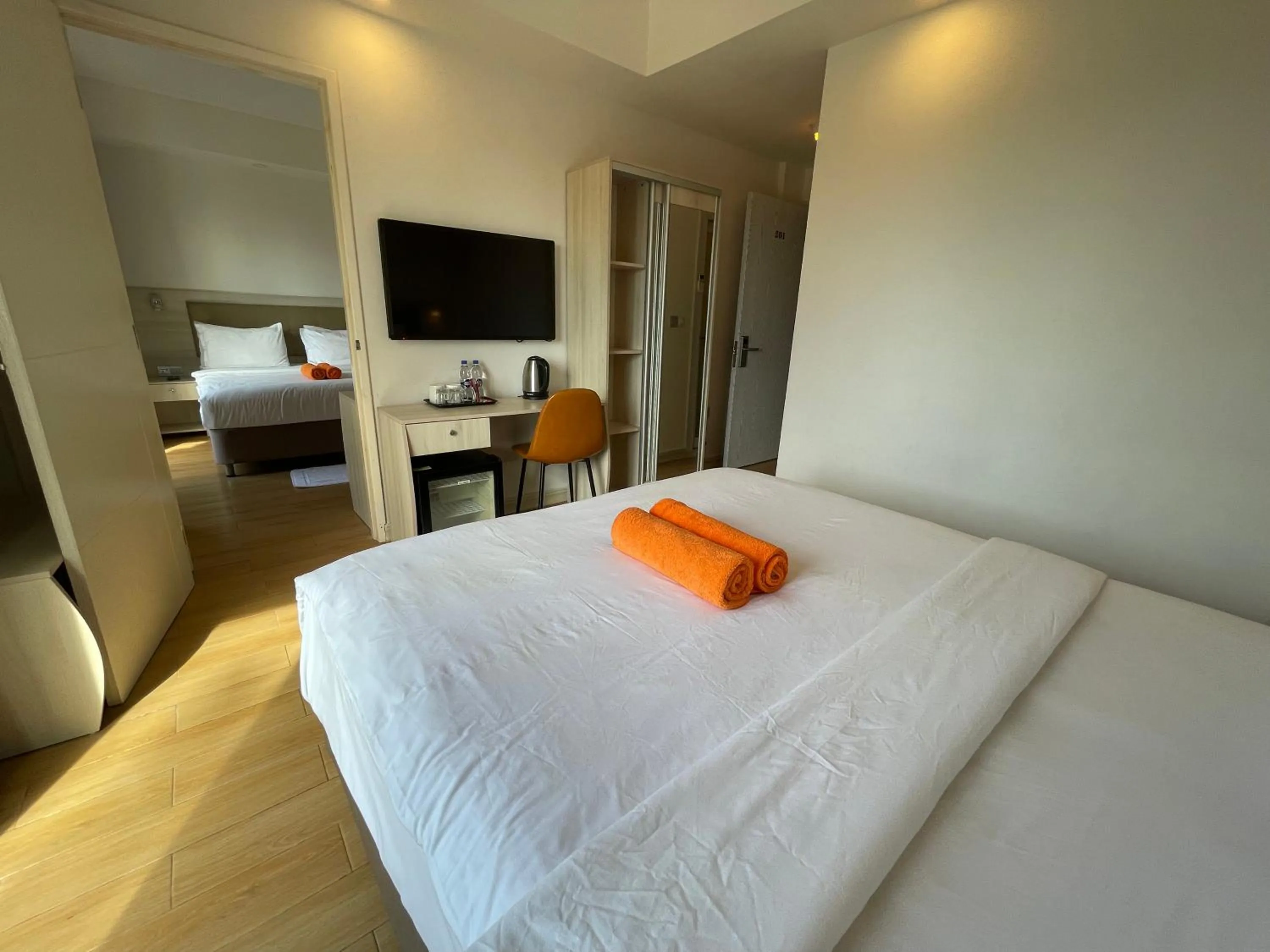 Bed in iCom Marina Sea View