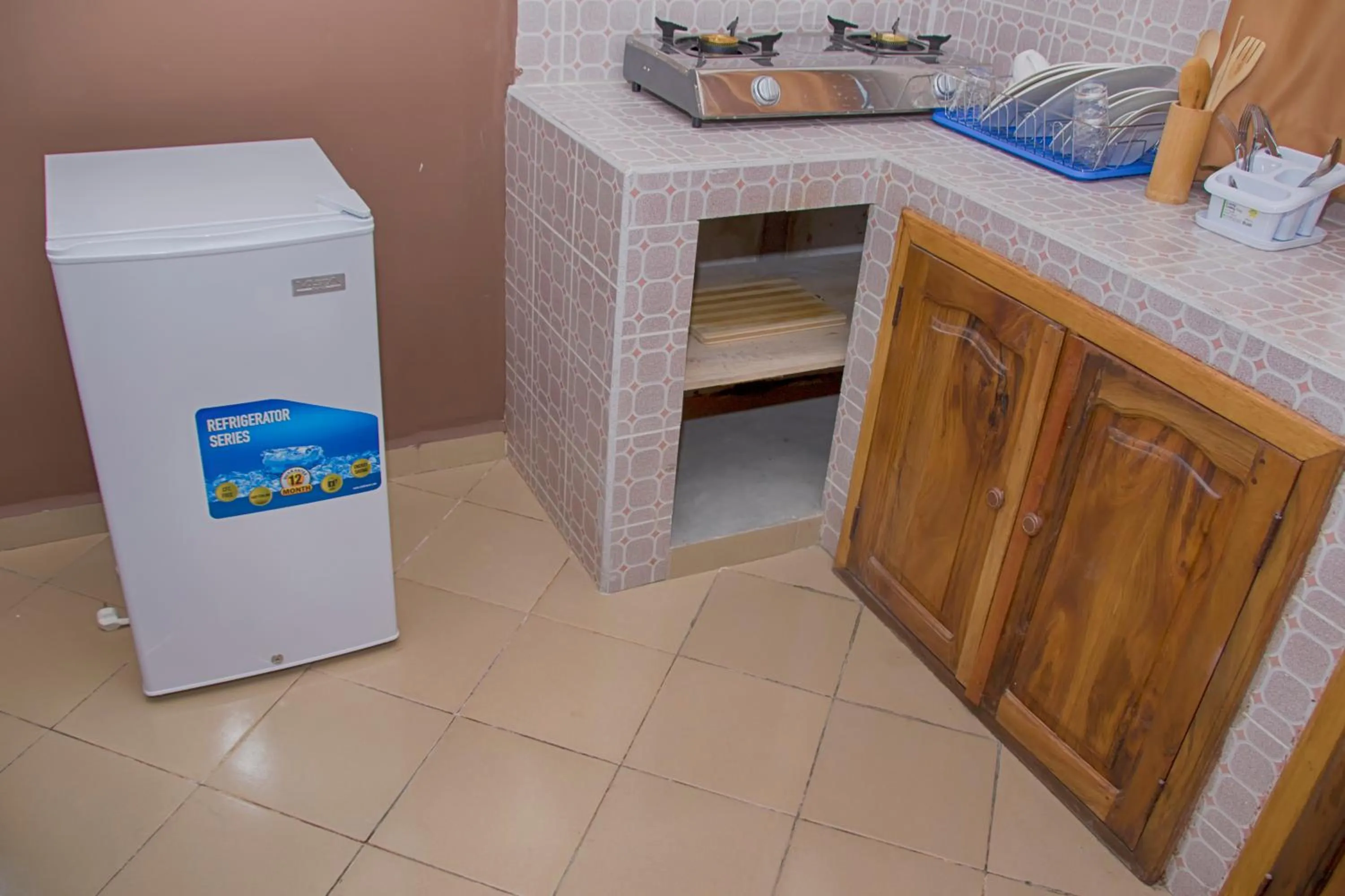 Kitchen or kitchenette in Hotel-Residence Au Sable Blanc