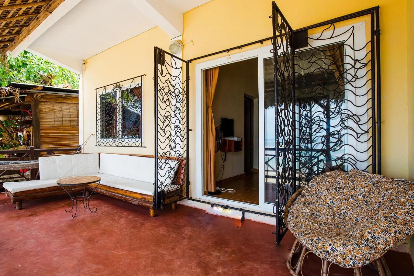 Balcony/Terrace in Hotel-Residence Au Sable Blanc