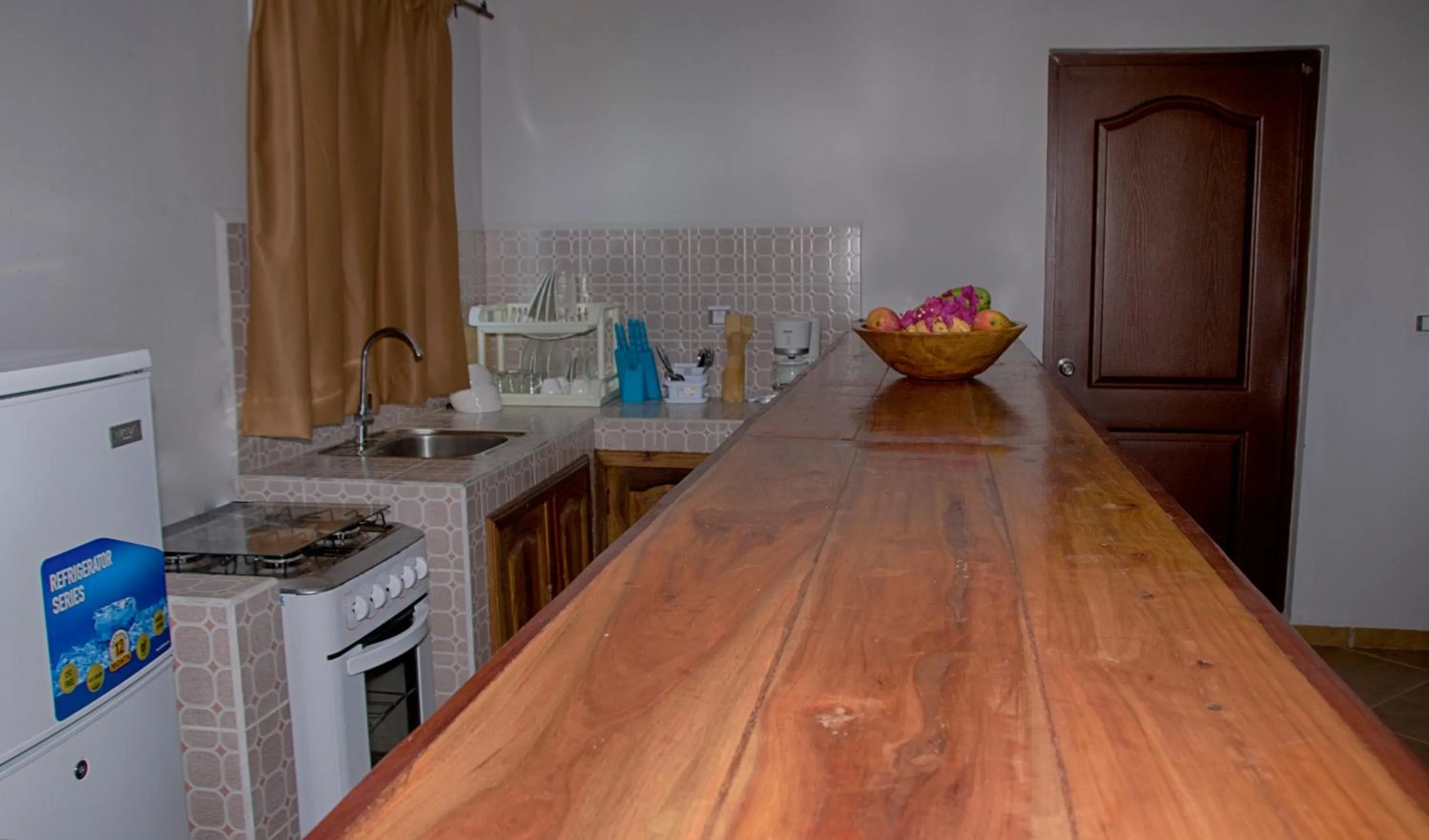 Kitchen or kitchenette in Hotel-Residence Au Sable Blanc
