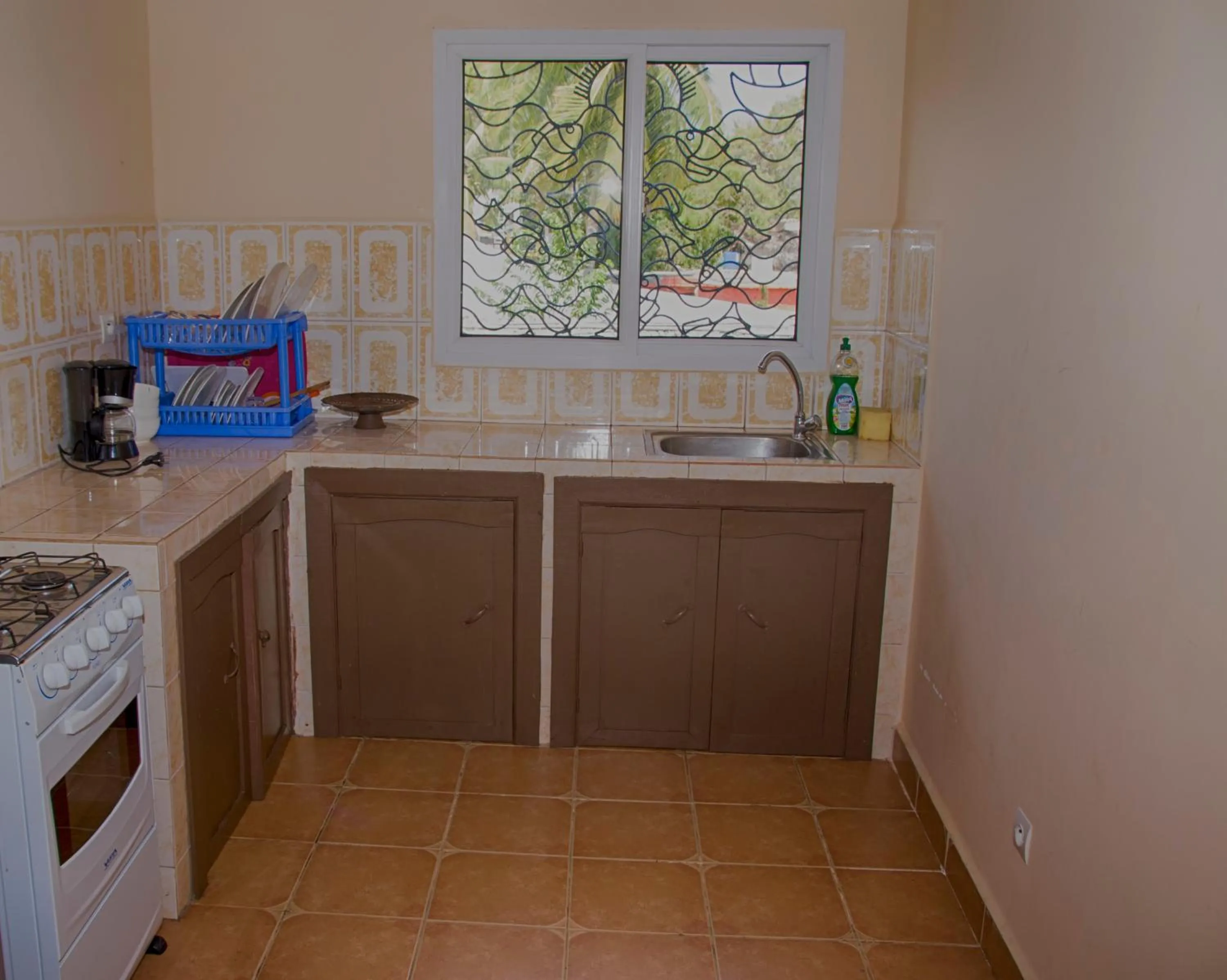 Kitchen or kitchenette in Hotel-Residence Au Sable Blanc